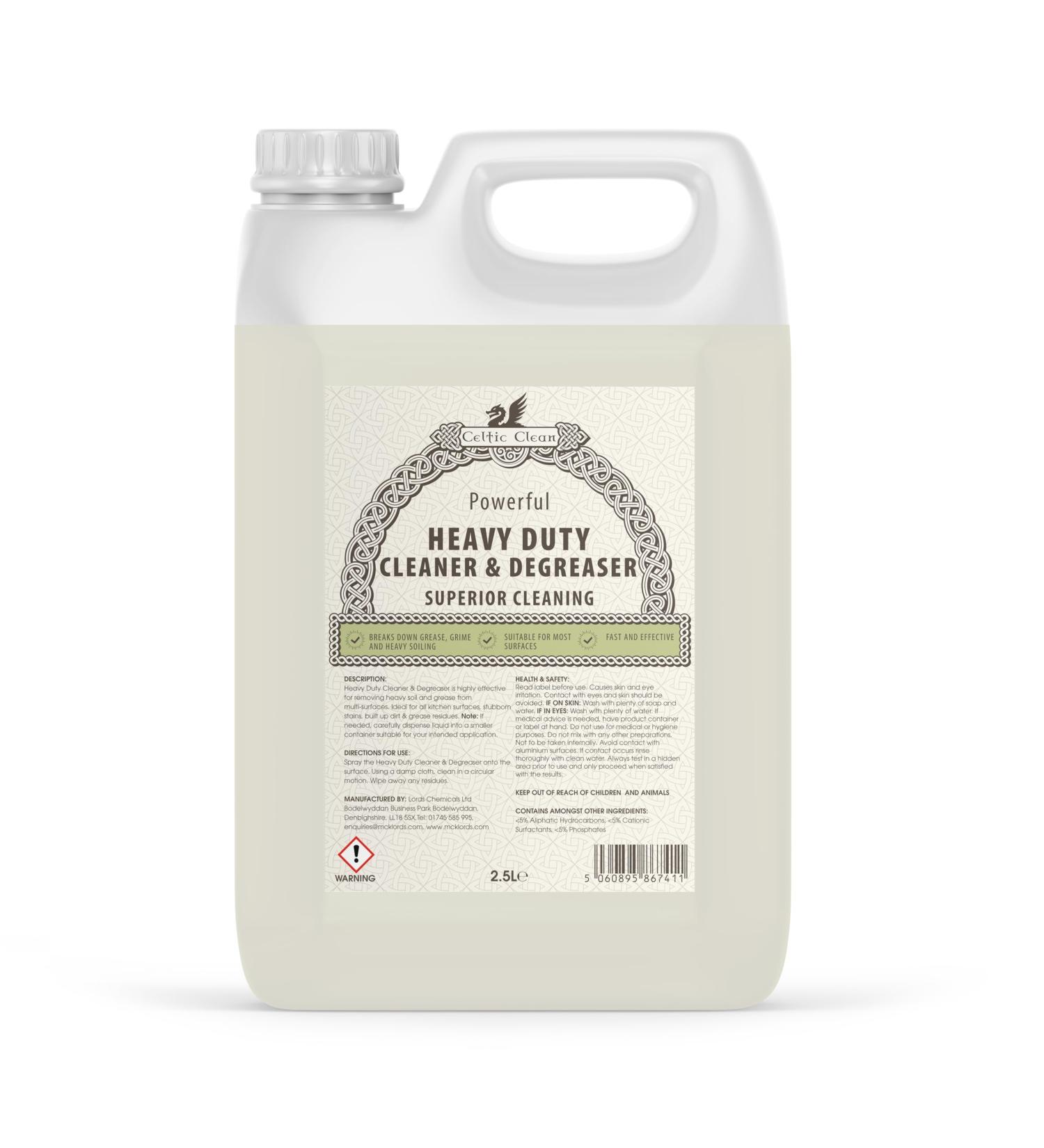 Celtic Clean - Heavy Duty Cleaner and Degreaser 2.5L - Powerful Cleaning Solution - Buy Online on GoSupps.com