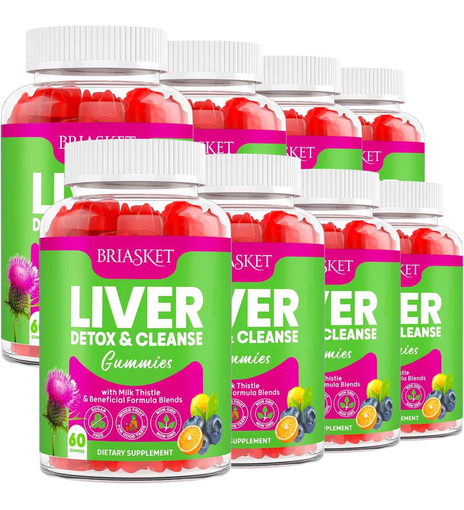 Briasket Liver Cleanse Detox & Repair Gummies 9P