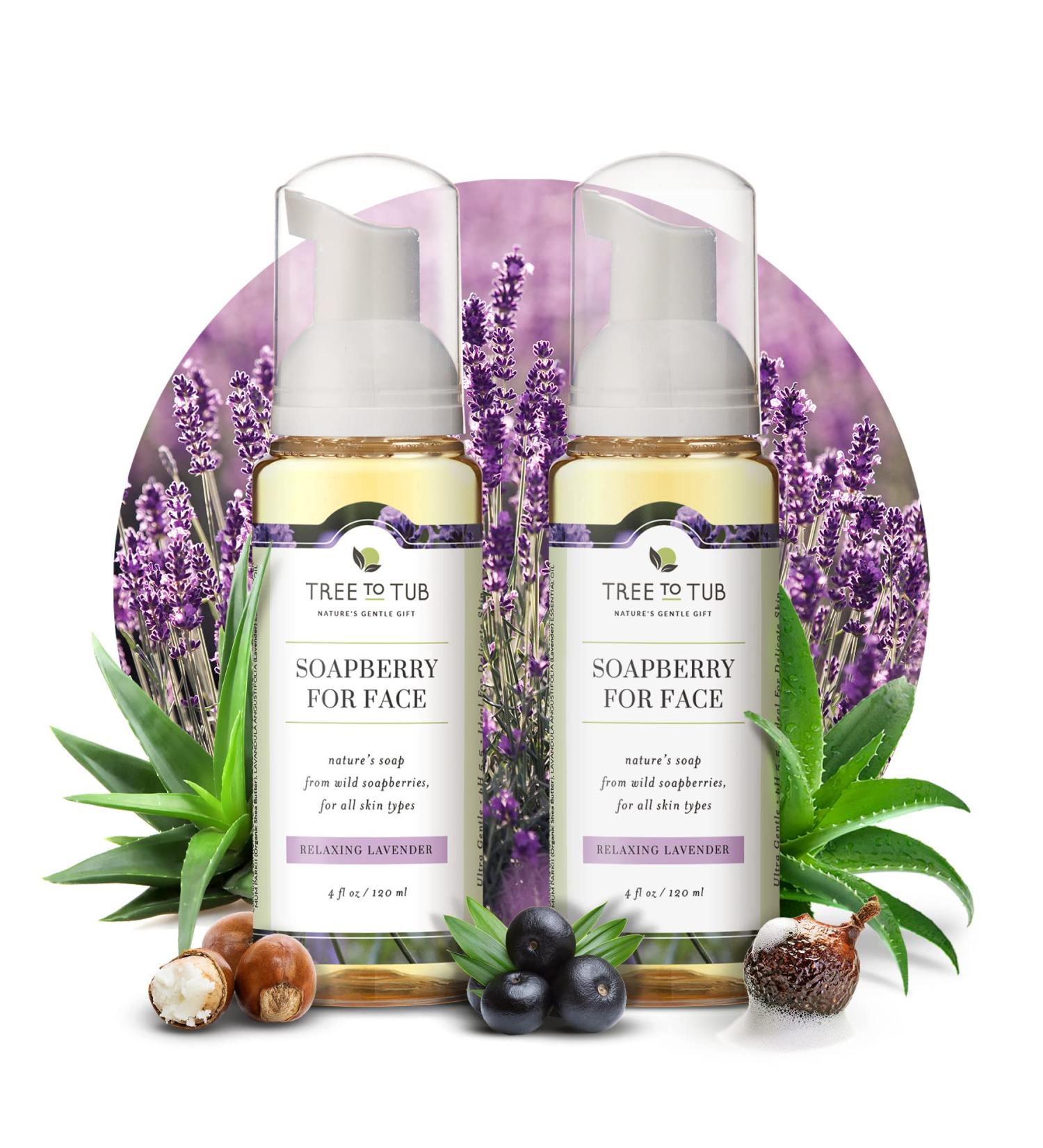 Tree To Tub Sensitive Skin Face Wash for Dry Skin - Hydrating Foaming Cleanser - 2 Pack - Buy Online on GoSupps.com