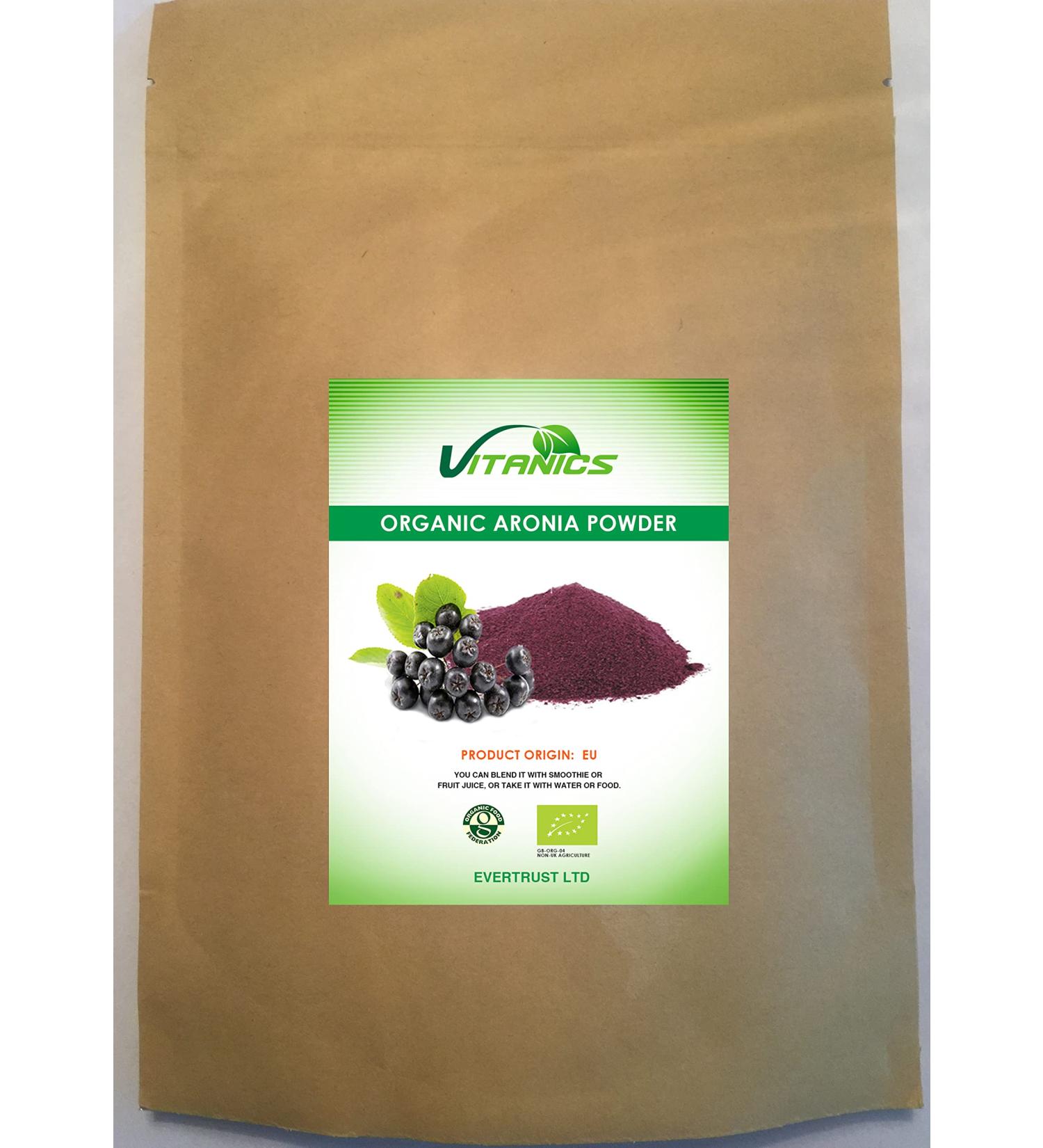 Vitanics Organic Aronia Powder (Strawberry) (1kg)