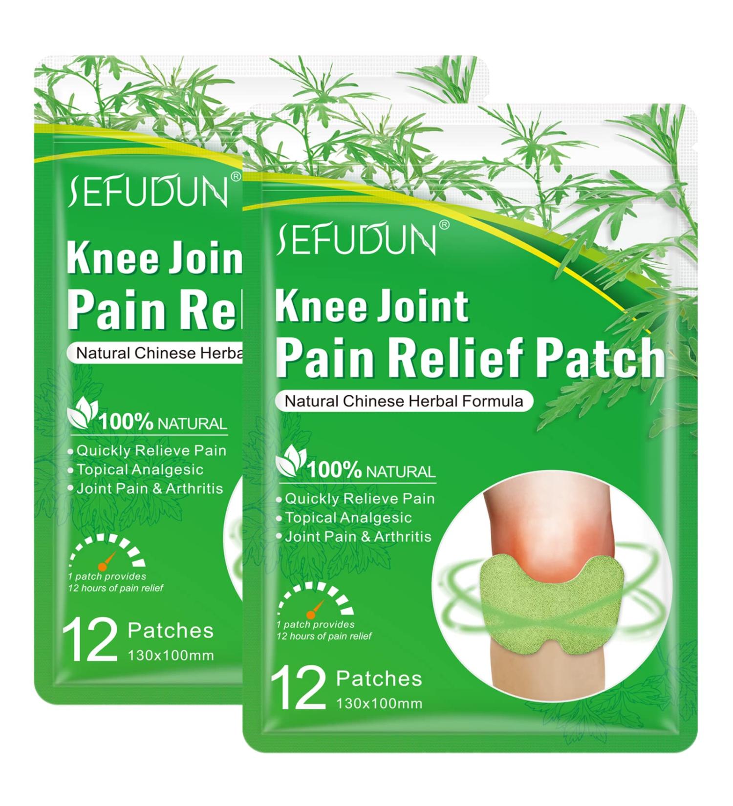 Pain Relieving Joint Plaster - 24PCS Natural Wormwood Stickers for Neck & Knee Pain Relief - Buy Online on GoSupps.com