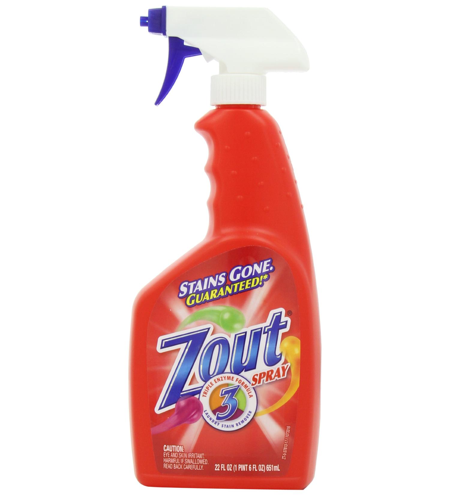 Zout Laundry Stain Remover Spray - 22 Ounce | Triple Enzyme Formula - Buy Online on GoSupps.com