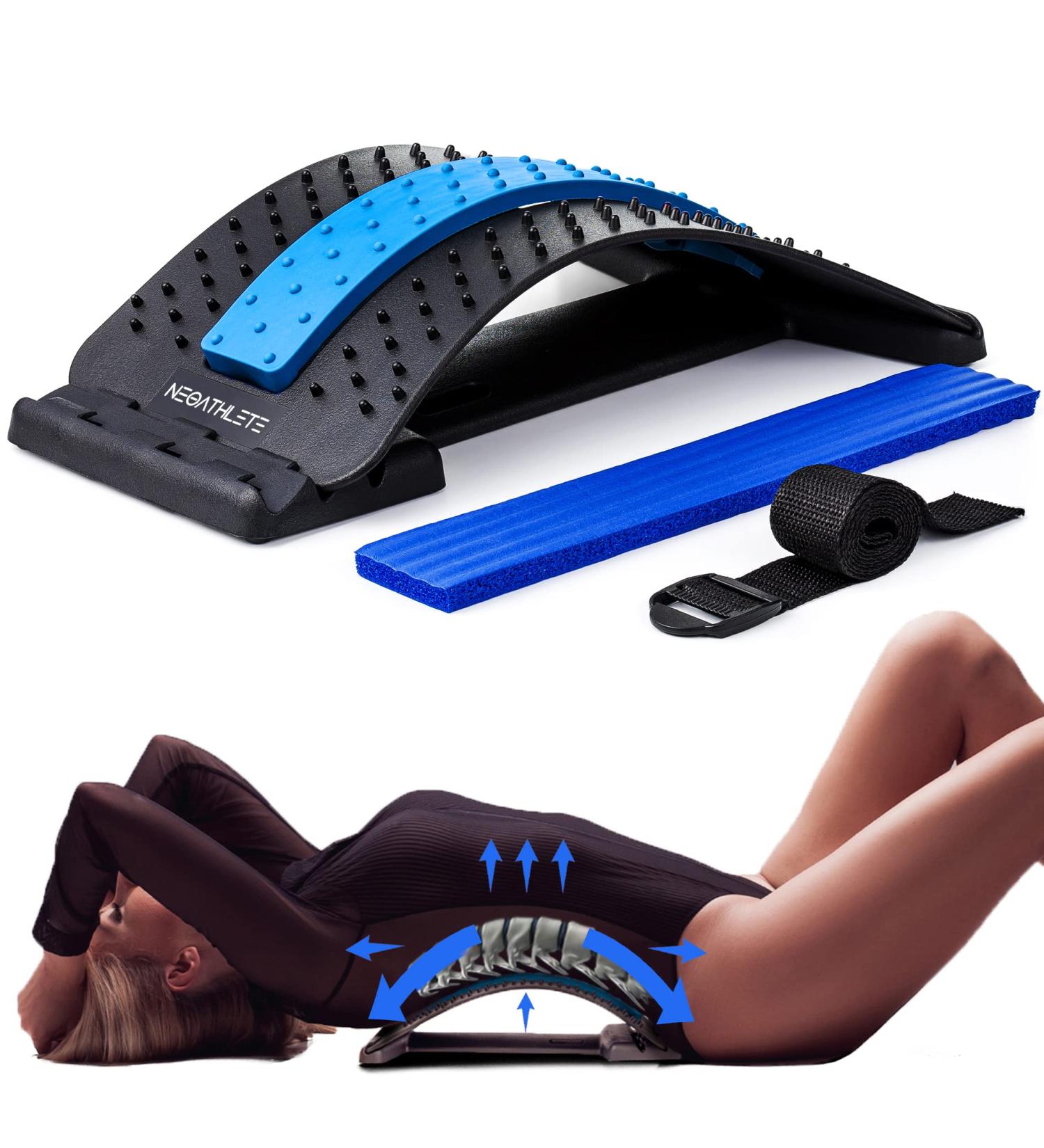 Spine Deck Back Stretcher for Lower Back Pain Relief | Multi-Level Lumbar Spine Stretcher Device - Buy Online on GoSupps.com