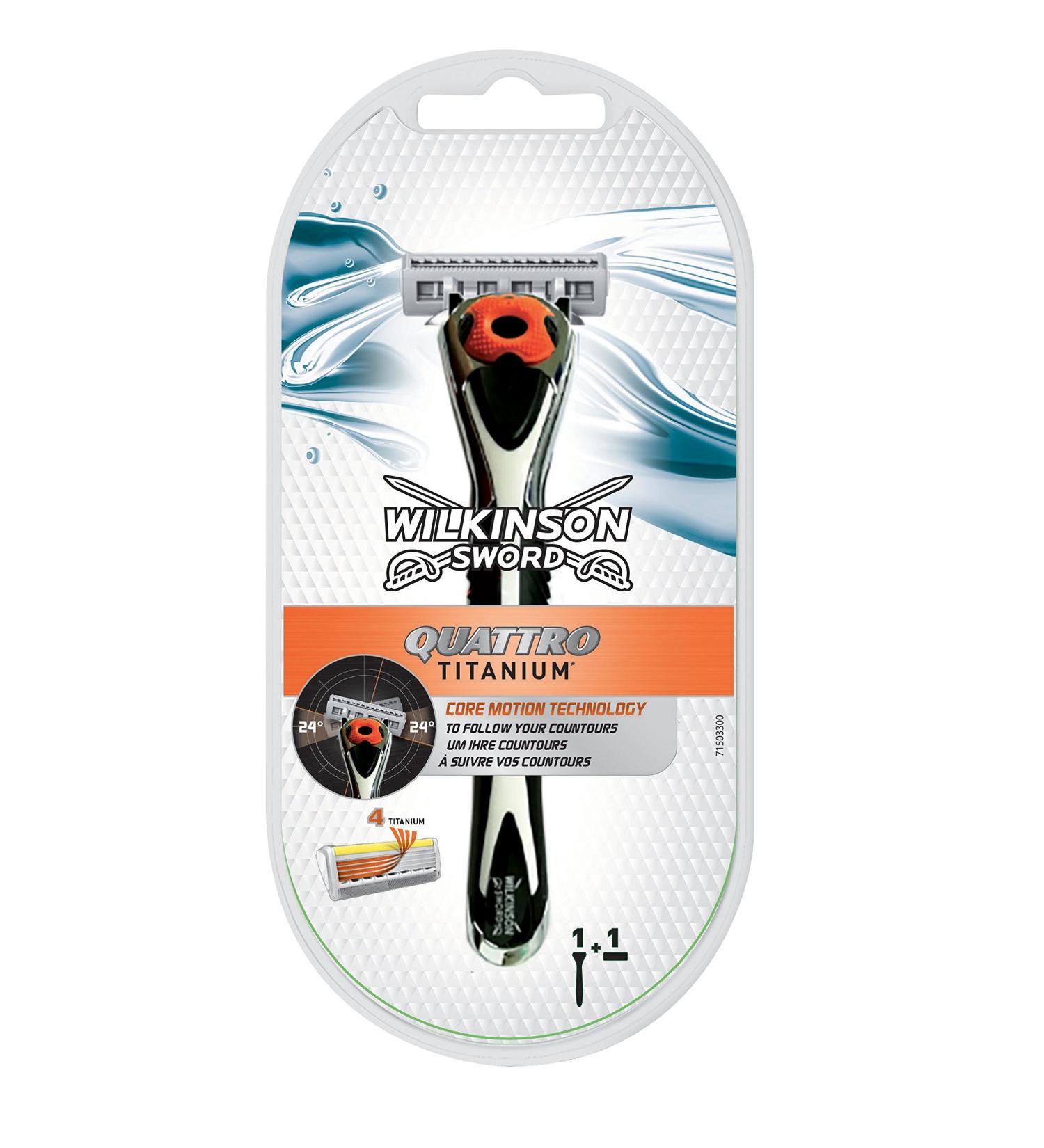 Wilkinson Quattro Titanium Core Motion Men s Razor - Ultimate Shaving Experience International Shipping Available - Buy Online on GoSupps.com