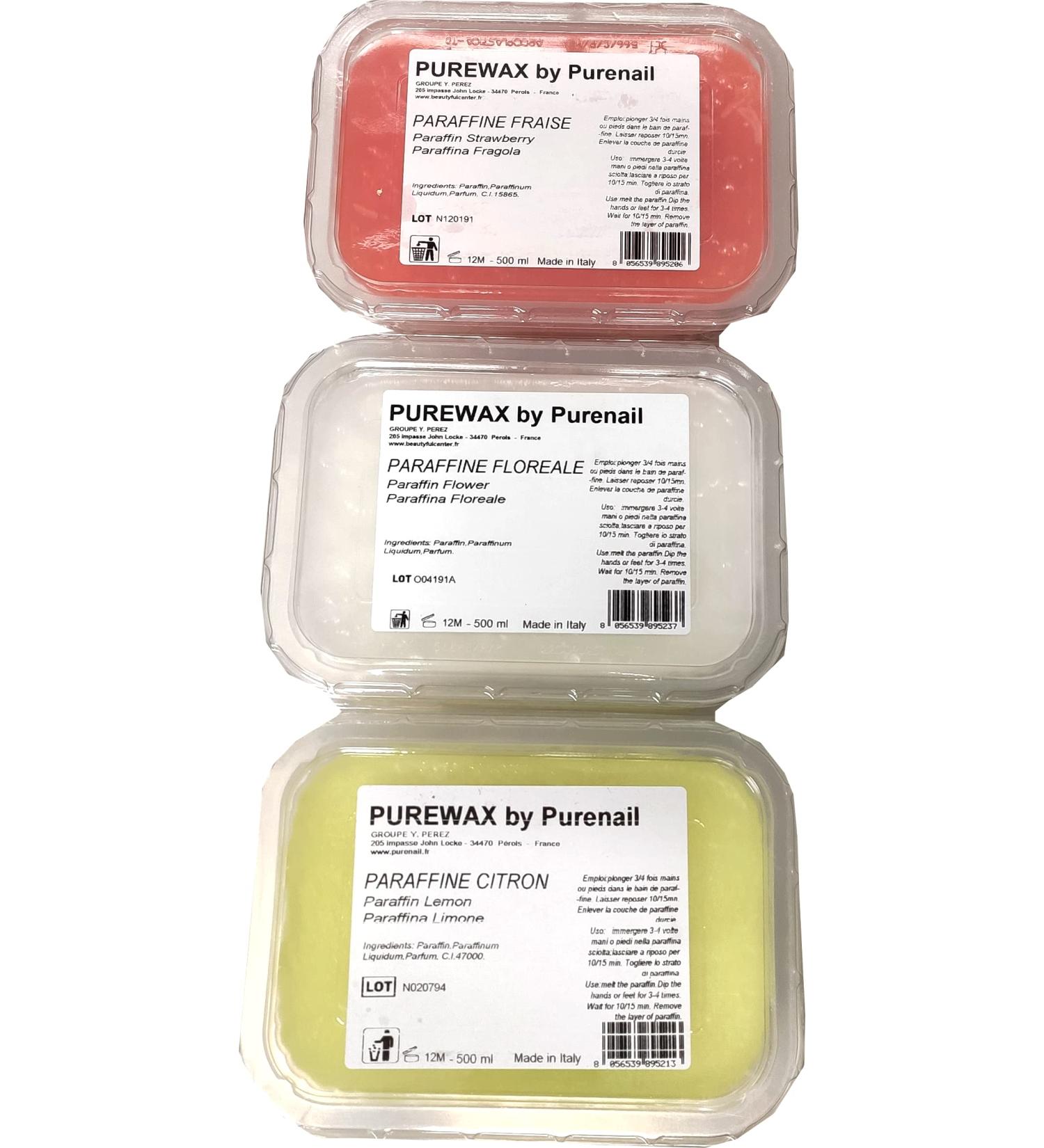 Buy Purewax Paraffin 15 Rolls (500ml) - Hand & Foot Care | Strawberry Scent | Paraffin Heater - Buy Online on GoSupps.com