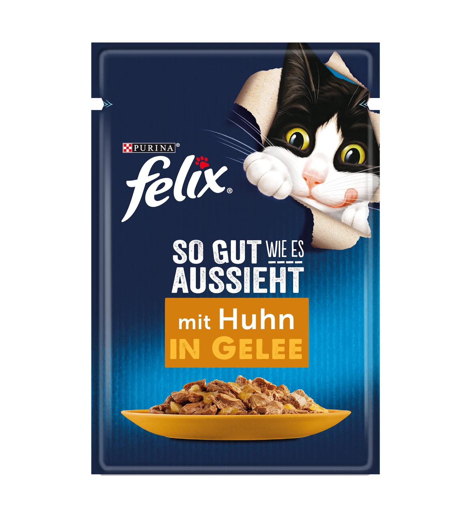 Buy FELIX As Good As It Looks Wet Cat Food in Jelly with Chicken - 26 Pack (2.21kg) | Premium International Shipping - Buy Online on GoSupps.com