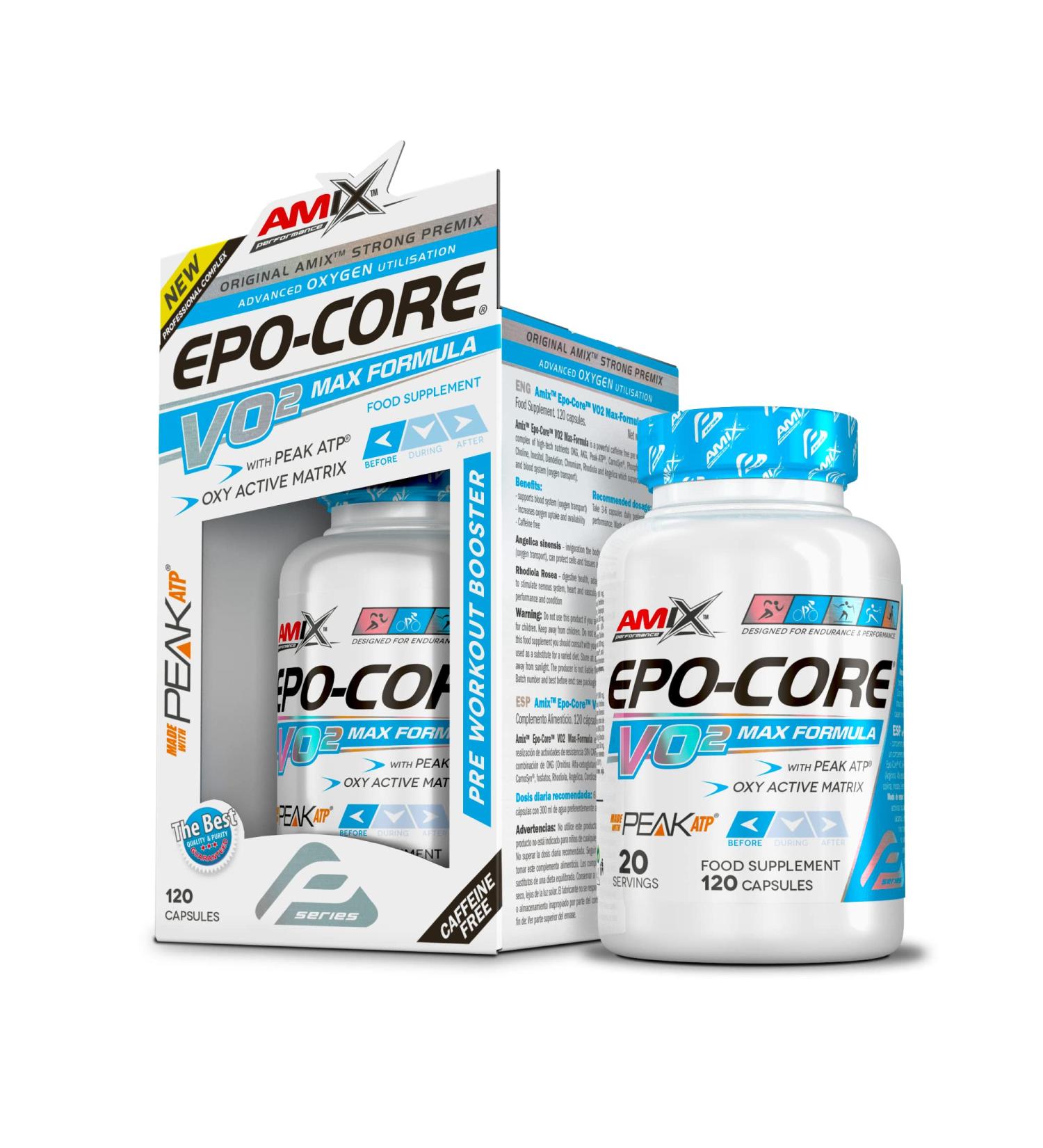 Epo-Core VO2 Max 120 Caps - Boost Endurance & Performance | International Shipping Available - Buy Online on GoSupps.com