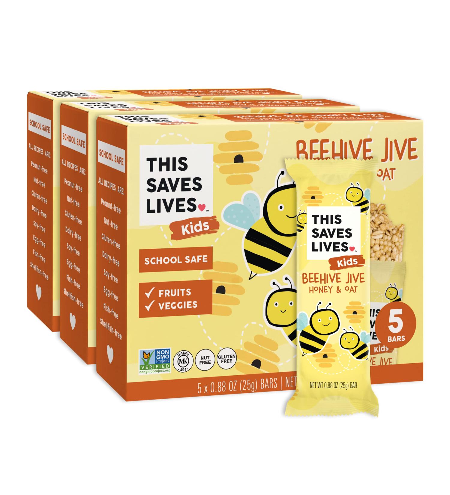Healthy Kids Chewy Granola Bars - Beehive Jive Oats & Honey  Gluten Free  Nut Free  15 Pack - Buy Online on GoSupps.com