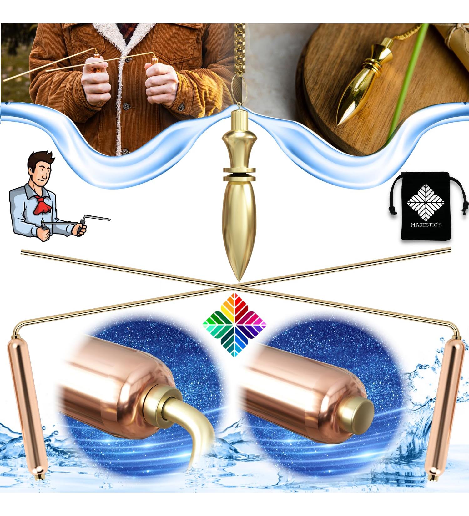 Majestic's Thoth Wands & Egyptian Divination Pendulum - Professional SeekPack for Tarot & Spiritual Healing - Buy Online on GoSupps.com