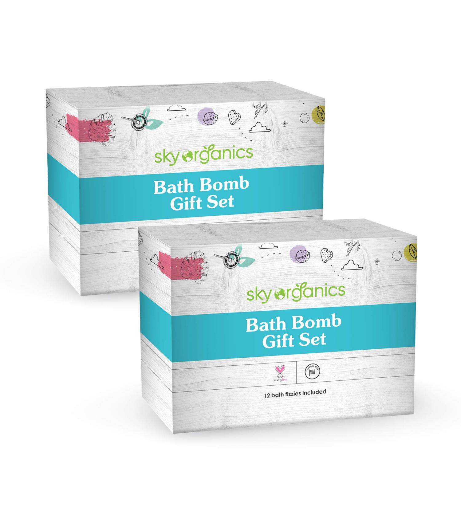 Large Bath Bombs Gift Set - 24 Assorted Scents, 3.2 oz Each - Handmade in USA with Natural Essential Oils for Moisturizing Relaxation and Aromatherapy - Spa Fizzies - Buy Online on GoSupps.com