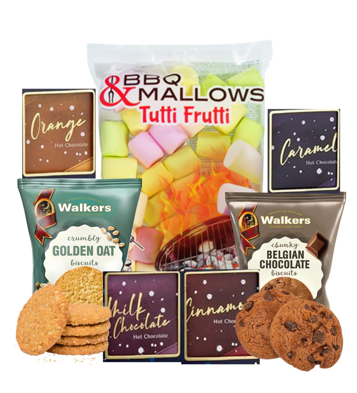 Hot Chocolate Gift Set with Marshmallow - Valentines Gifts for Her - I Love You Gifts for Him - Belgian Chocolate Biscuits Gift Set - Hot Chocolate Pods - Valentines Chocolate - Wedding Favours - Buy Online on GoSupps.com