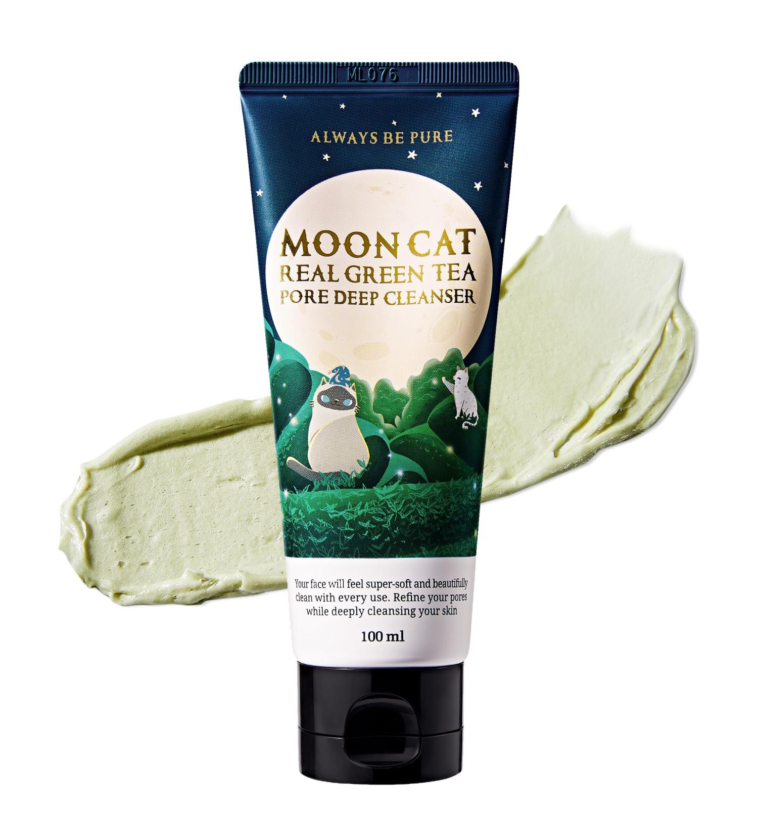 ALWAYS BE PURE Real Green Tea Pore Deep Cleanser 100ml (3.38oz) - Soothing Clay Pack to Foam Face Wash -Blackhead Remover Deep Pore Purifying Cleanser for Dry Skin Gentle Korean Skincare - Buy Online on GoSupps.com