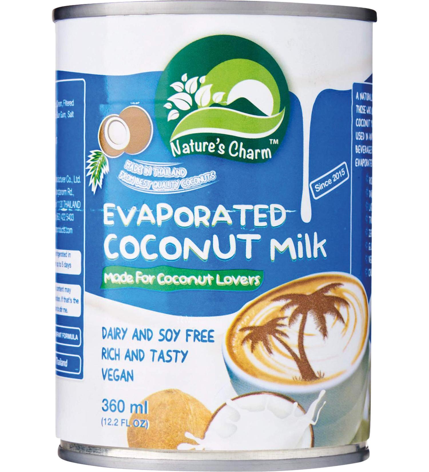 Natcharm Coconut Milk Evaporated 12.2 oz - Premium Quality Dairy-Free Option - Buy Online on GoSupps.com