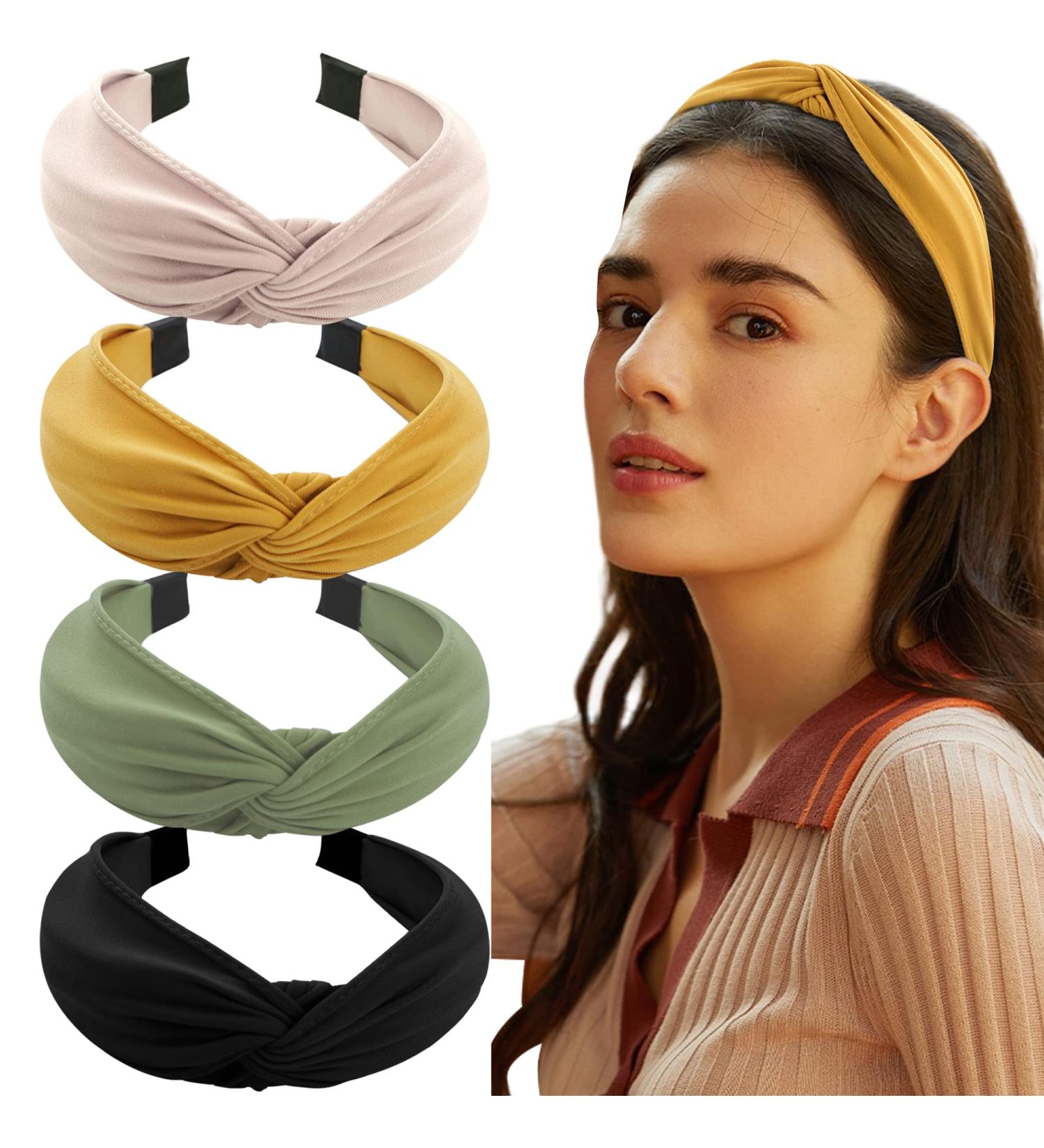 Buy 4-Piece Women s Elastic Headband Set | Cute Turban Hair Accessories for Girls - International Shipping Available - Buy Online on GoSupps.com