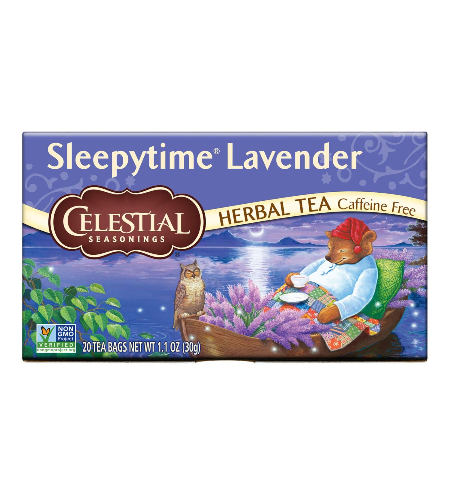 Celestial Seasonings Sleepytime Lavender Herbal Tea - 20 Count for Relaxation - Buy Online on GoSupps.com