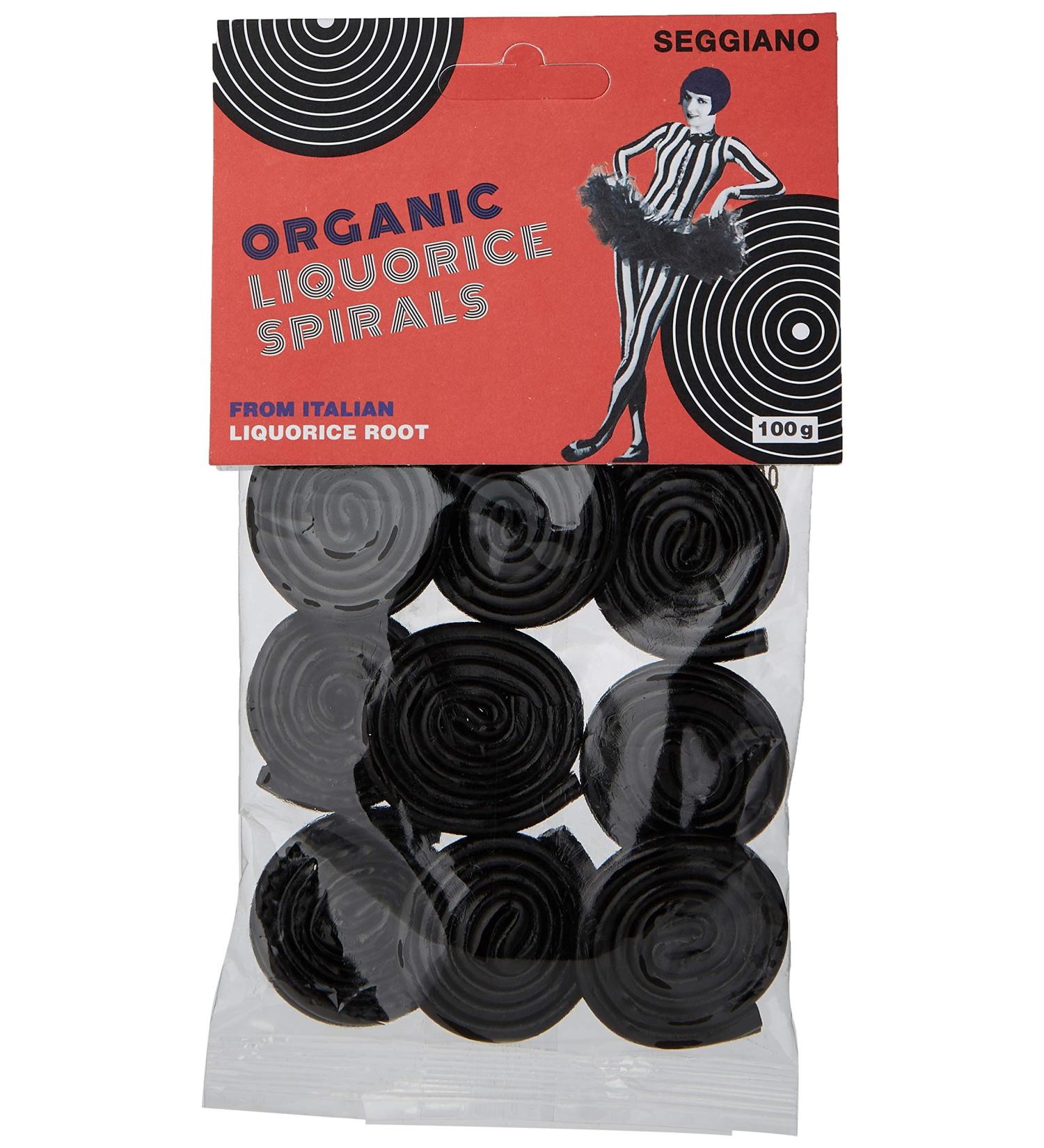 Seggiano Organic Liquorice Spirals 100g - Buy Online on GoSupps.com