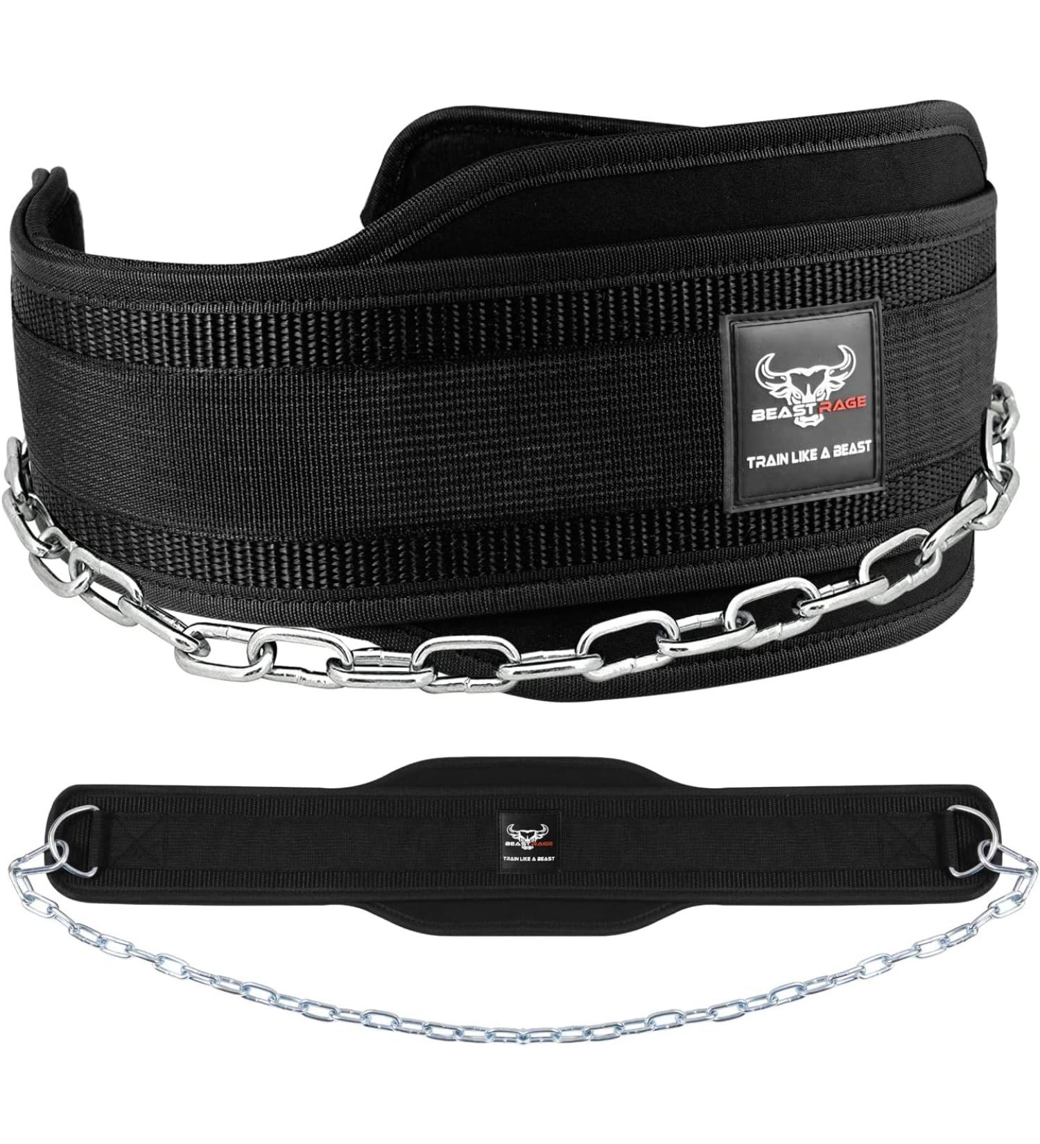 Durable Leather Weight Lifting Belt - Adjustable 10 Holes Padded Lumbar Support for Bodybuilding & Power Lifting - International Shipping Available - Buy Online on GoSupps.com