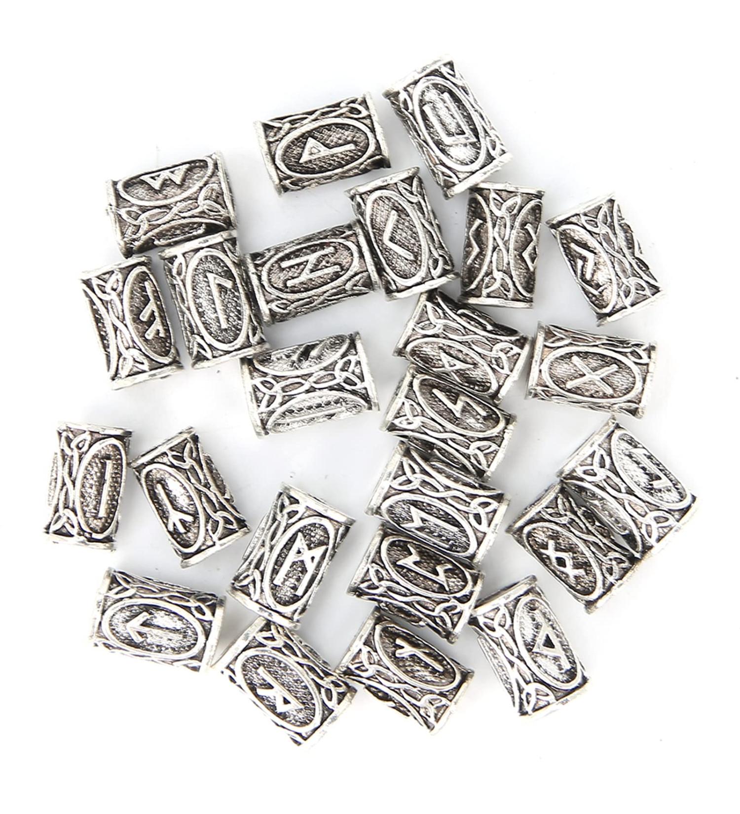 Perles de Cheveux pour Hommes 24pcs Perles de Dreadlock Hommes Perles de Barbe pour le Voyage pour le Salon - Buy Online on GoSupps.com