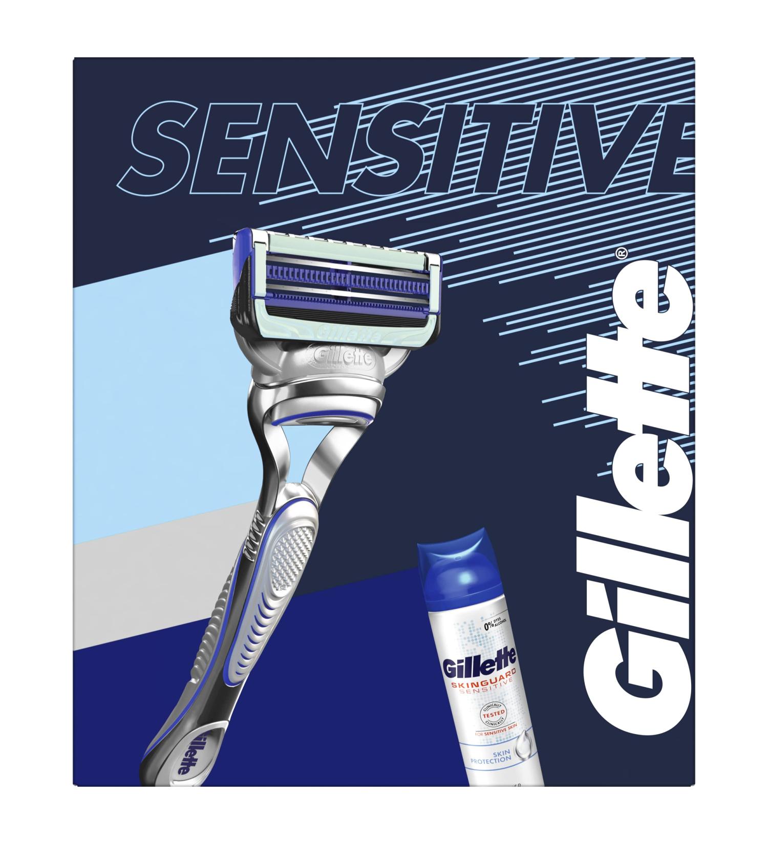 Gillette Skinguard Razor Set & Razor Gel Superior Shaving Experience | Buy Internationally - Buy Online on GoSupps.com