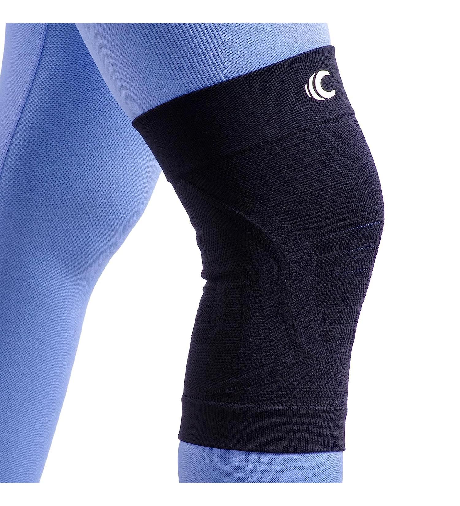 Cannon Sports Knee Compression Sleeve Set of 2 - Medium Black for Support & Stability | Athletic Enhancement - Buy Online on GoSupps.com