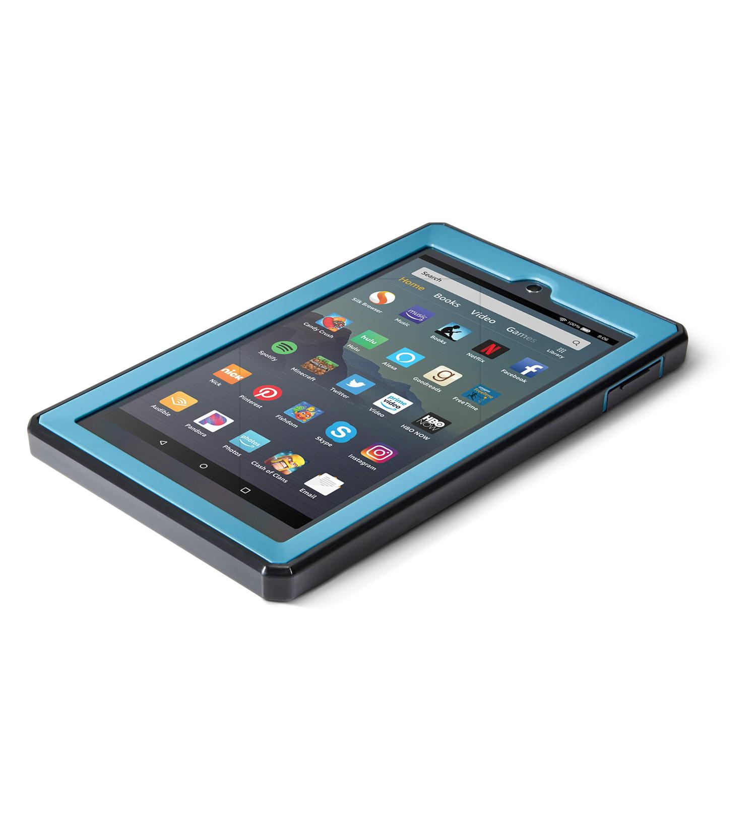 Nupro Heavy Duty Shock-Proof Standing Cover with Screen Protector - Fire 7 Tablet Twilight Blue - Buy Online on GoSupps.com