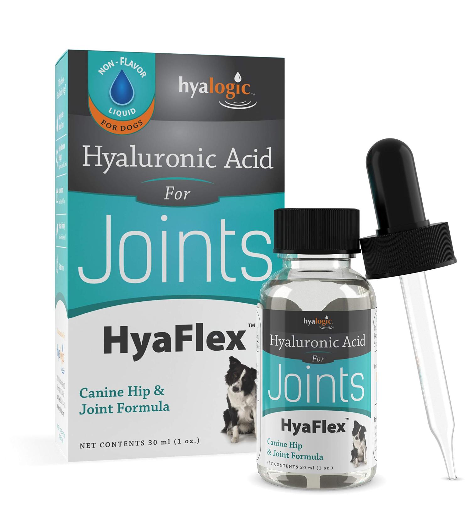 Hyalogic HyaFlex Hyaluronic Acid for Dogs - 1 oz (30 ml) - Joint Support & Hydration - Buy Online on GoSupps.com