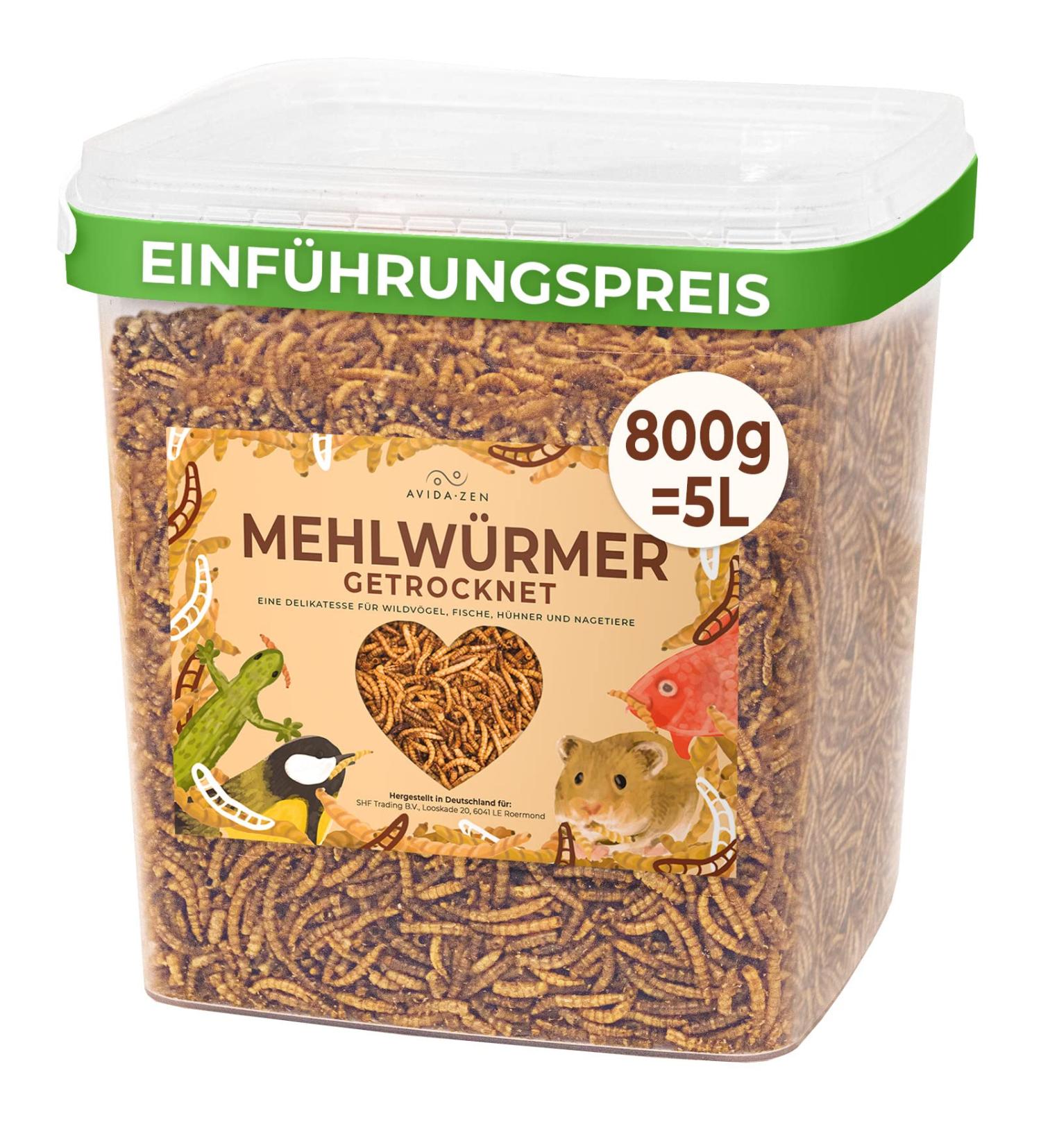 Buy 5 Ltr Dried Mealworms - Nutrient-Rich Feed for Birds Hedgehogs Reptiles & More | Ideal Wild Bird Feed & Pet Snack - Buy Online on GoSupps.com