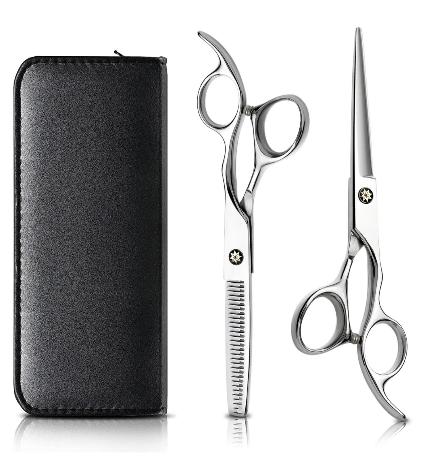 Professional Hair Scissors Set - Ultrasharp Stainless Steel Hairdressing & Beard Shears for Men Women & Pets - Perfect Cut Accessories - Buy Online on GoSupps.com