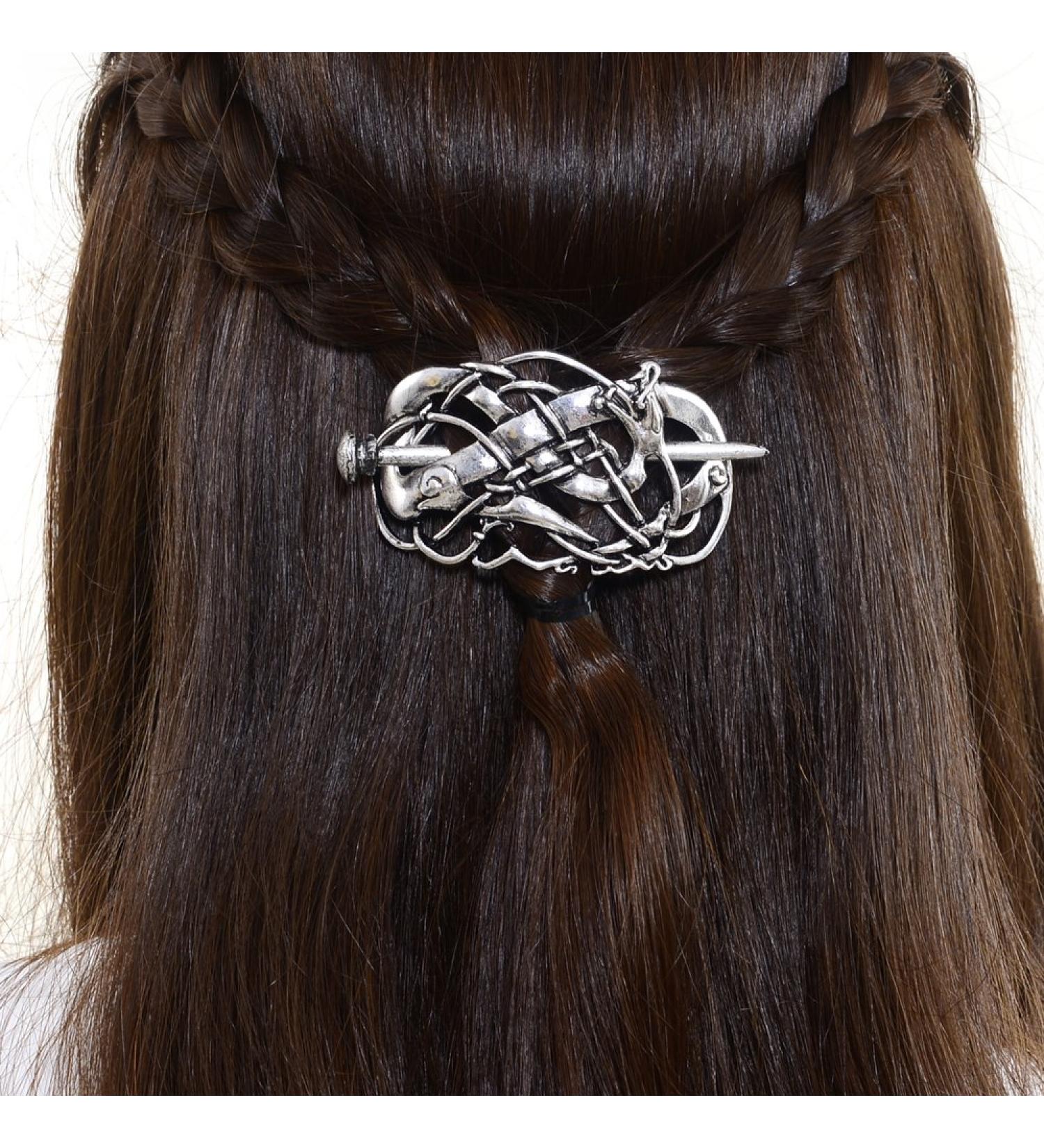 Viking Runes Dragons Hairpin Vintage Metal Stick Slide Hair Clips Women Hair Jewelry Accessories Gifts (H-G) - Buy Online on GoSupps.com