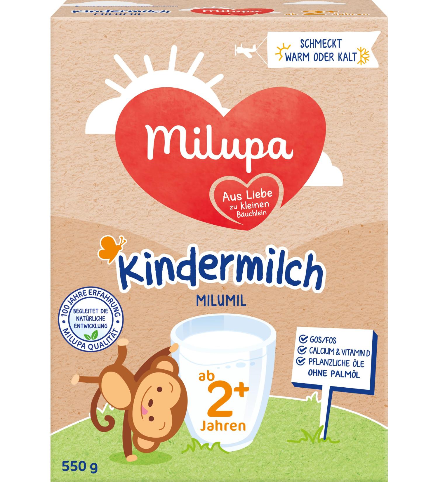 Milupa Milumil Children's Milk 2+ | Toddler Growth Formula 5x550g Powder - Supports Natural Development - Buy Online on GoSupps.com