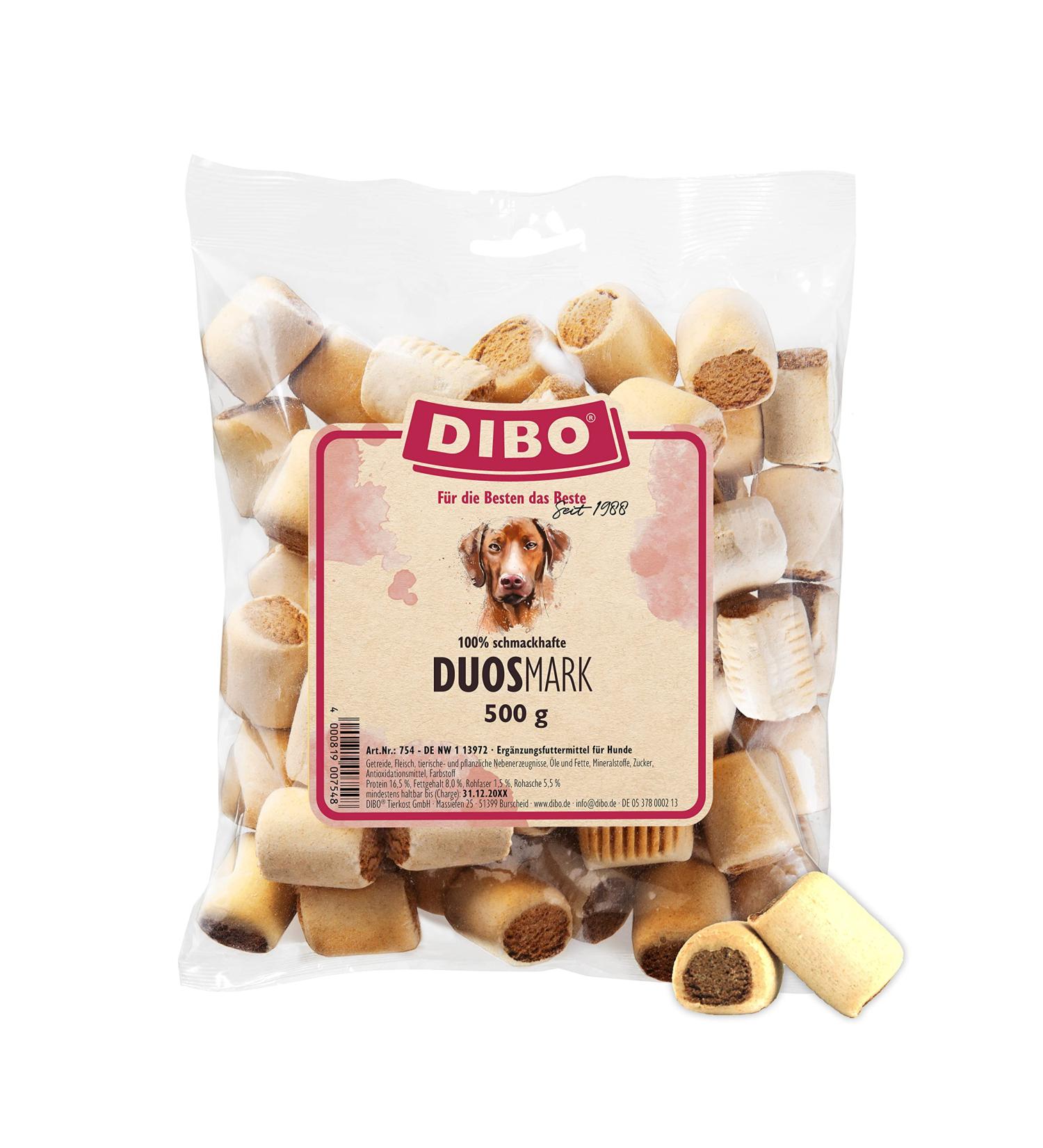 Dibo Duos-Mark 500g Dog Treats | Healthy Natural B.A.R.F. Biscuits for Dogs | Premium Dog Food & Snacks - Buy Online on GoSupps.com