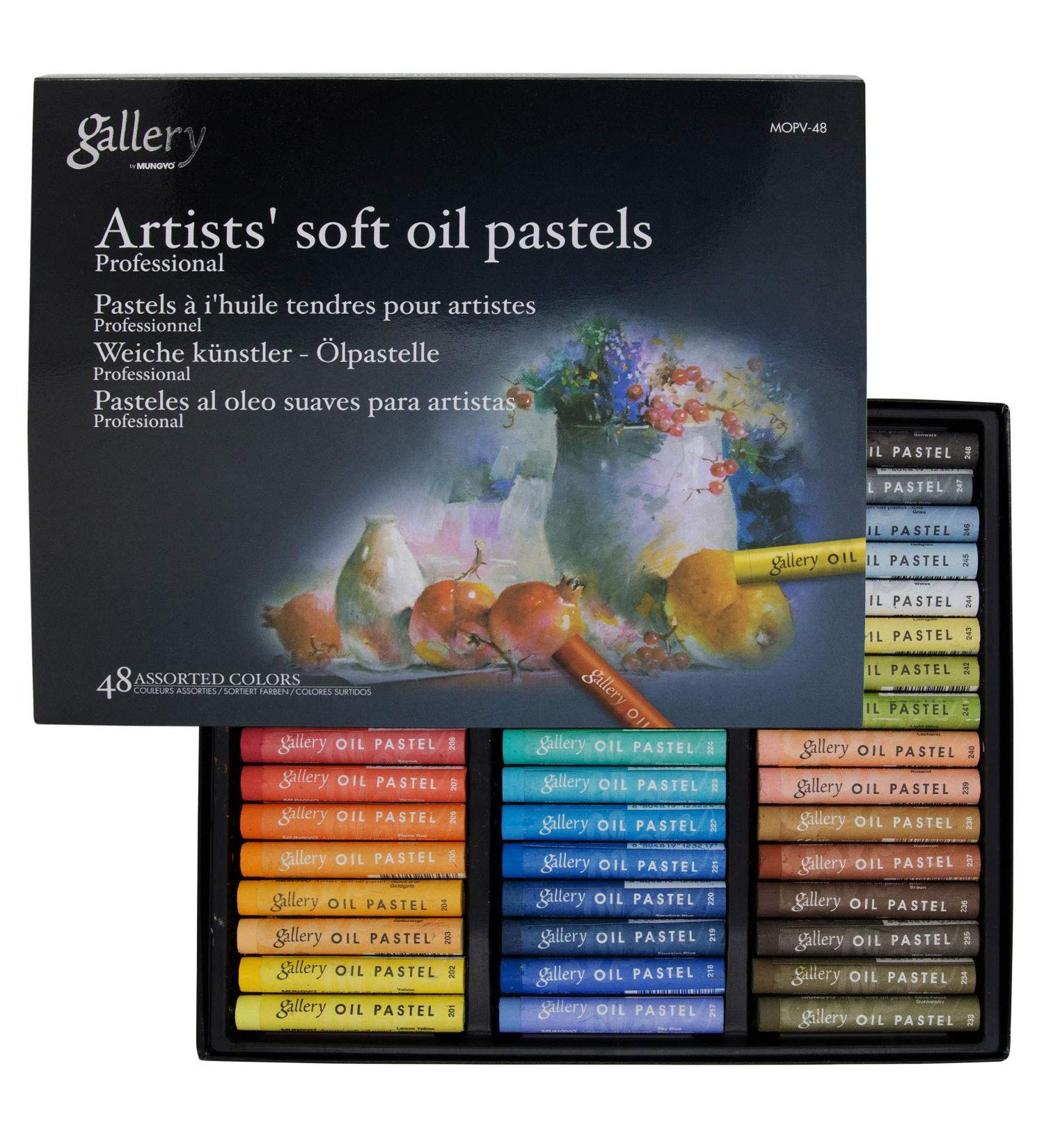 Mungyo Gallery Soft Oil Pastels Set - 48 Assorted Colors - Buy Online on GoSupps.com