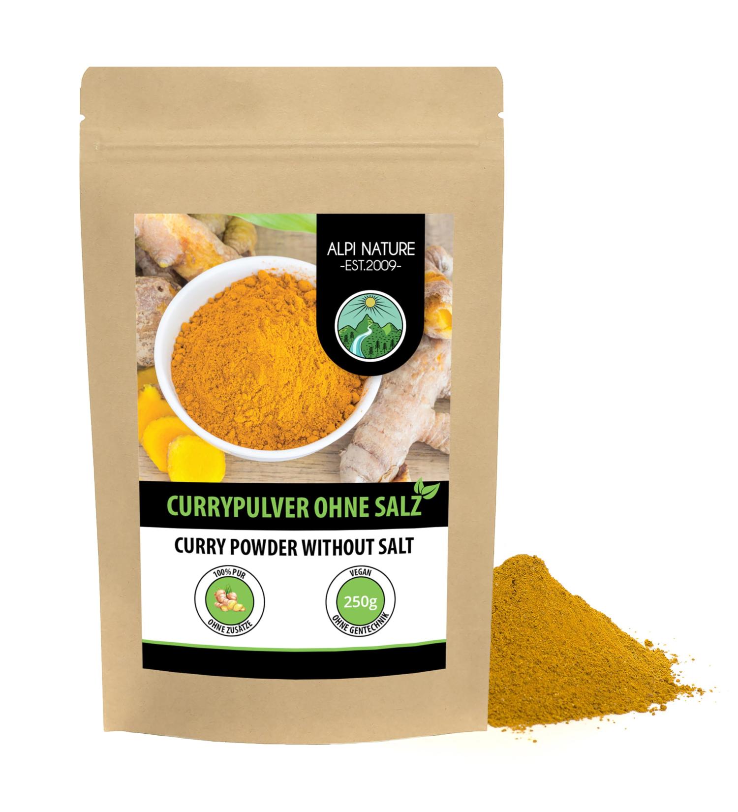 Buy Indian Madras Curry Powder 250g - Salt-Free Mild Spice Mix in Eco-Friendly Packaging - Buy Online on GoSupps.com