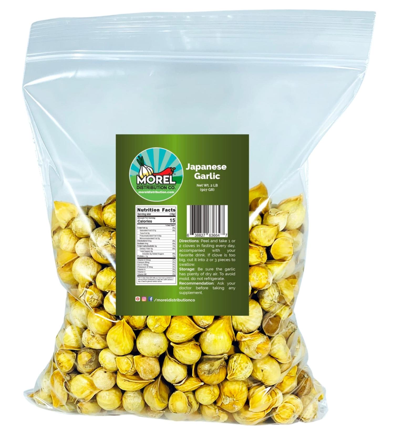 Morel Distribution Company Japanese Garlic (AJO Japones) 2 LBS Per Bag