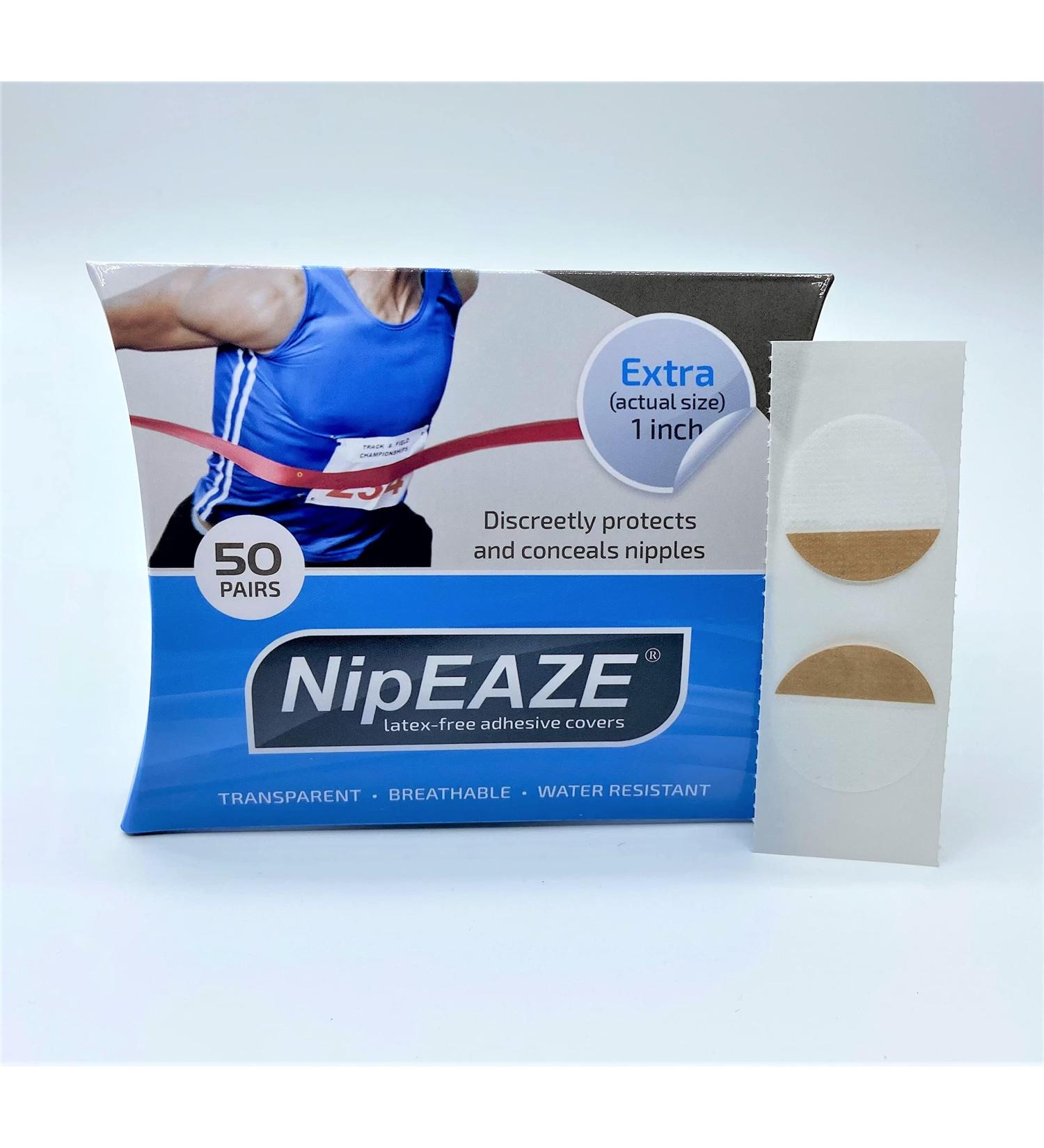 NipEaze Transparent Nipple Protectors - Value Pack (62pairs .75inch or 50pairs 1inch) - Chafing Prevention Regular - Buy Online on GoSupps.com