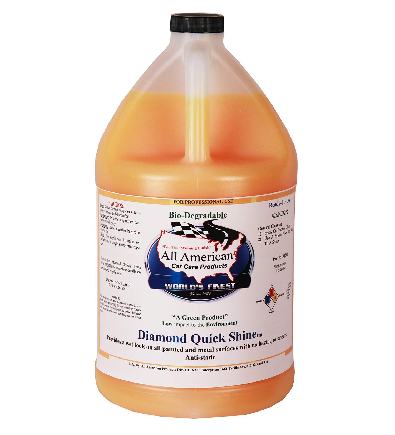 All American Car Care Products Quick Diamond Shine (1 Gallon) 128 Fl Oz (Pack of 1) - Buy Online on GoSupps.com