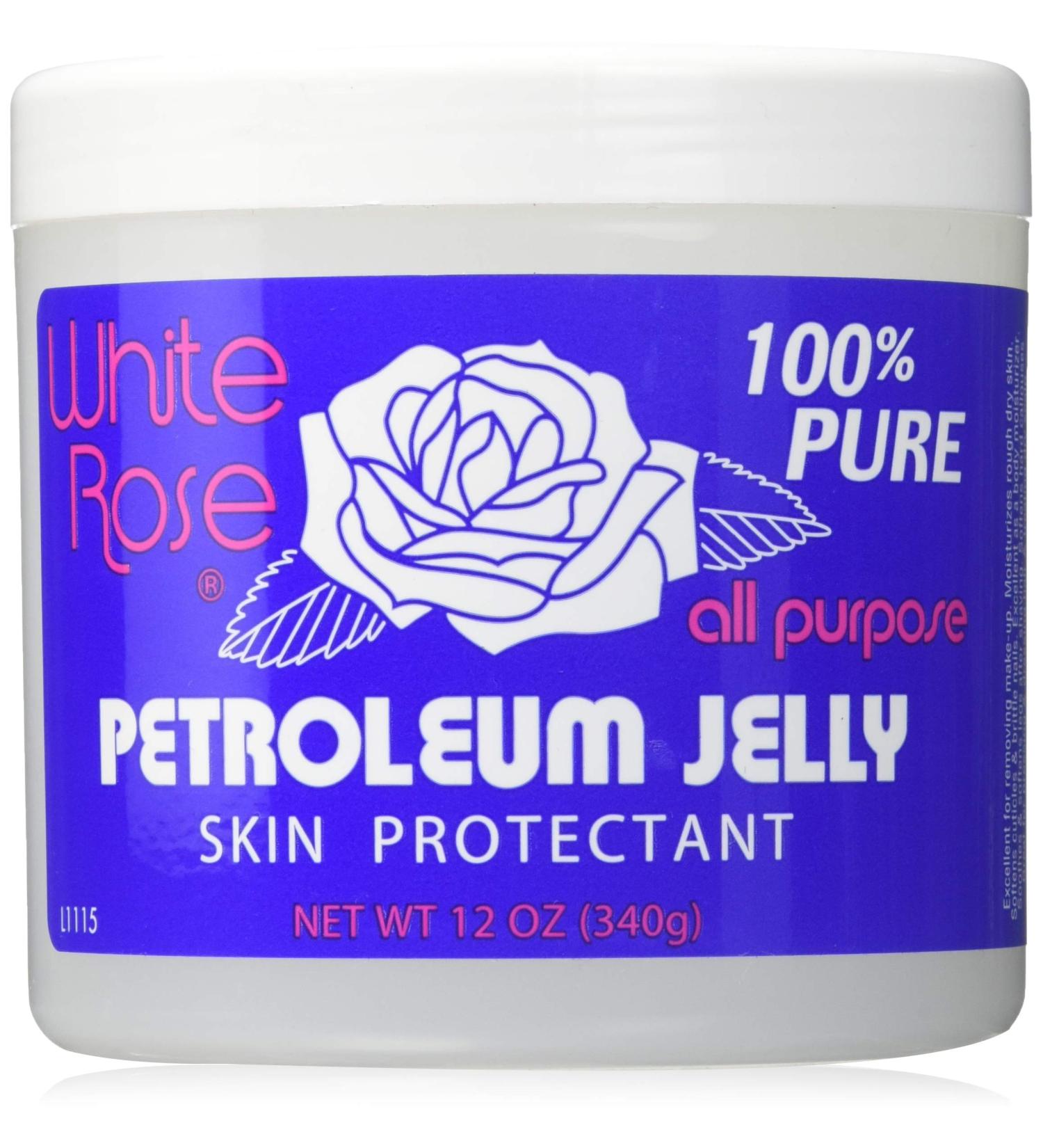 White Rose Petroleum Jelly 12oz - Moisturizing Skin Protectant (B008UWUGAE) - Buy Online on GoSupps.com