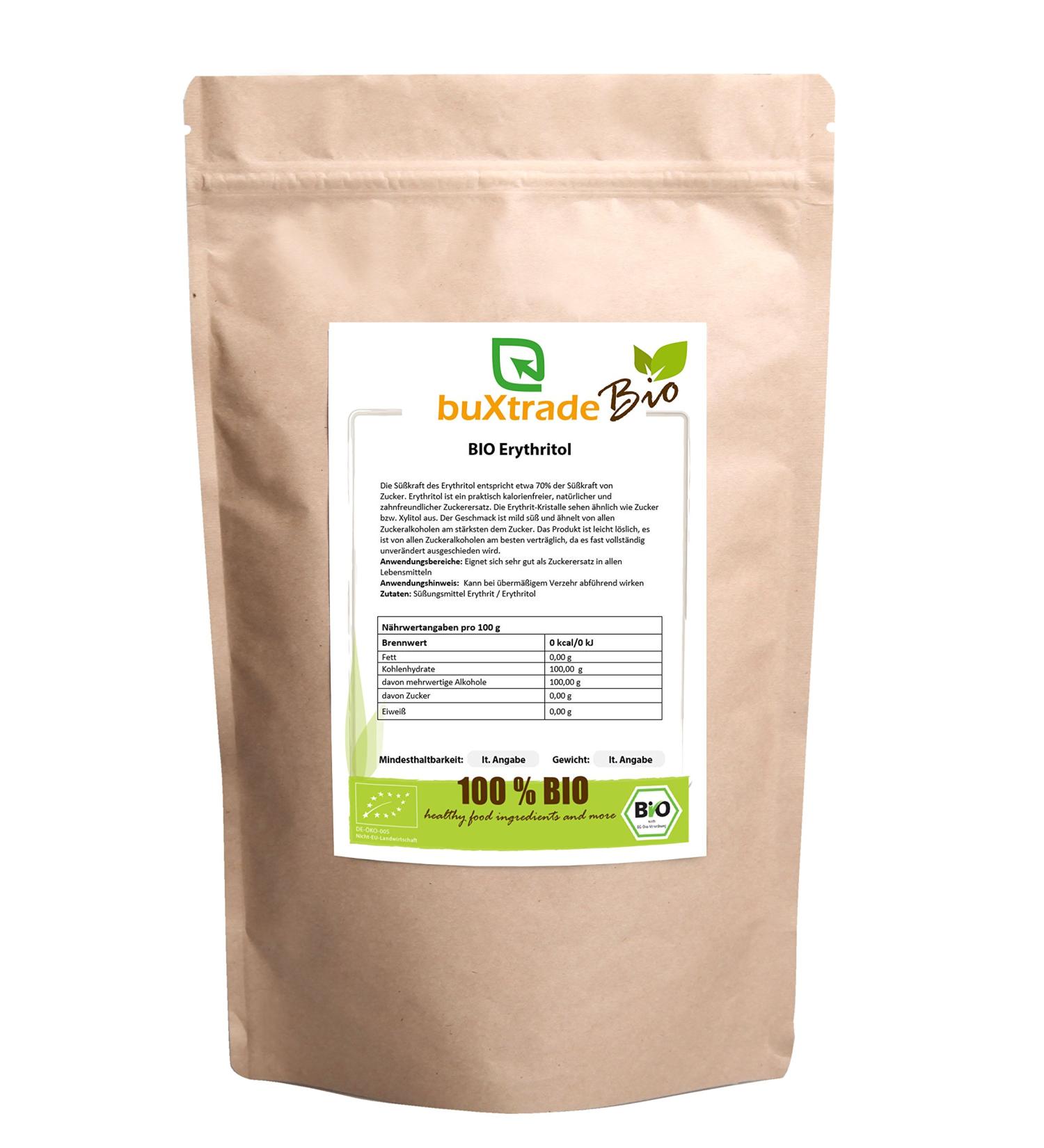 Buy 1 kg Organic Erythritol - Zero Calories Sugar Replacement | Natural Sweetener | Taste Like Sugar - Buy Online on GoSupps.com