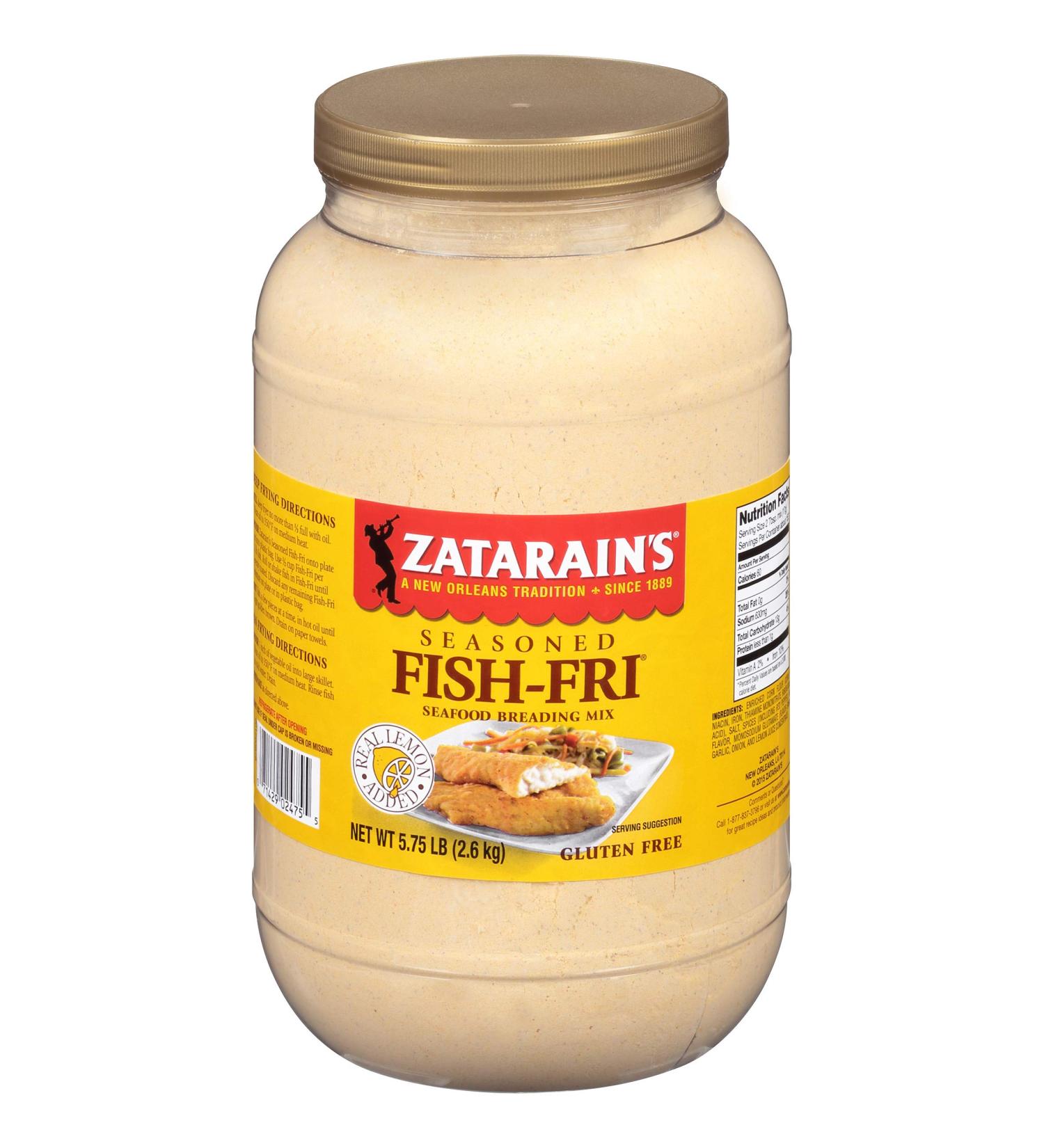 Zatarain's Seasoned Fish Fri Seafood Breading Mix  5.75 lb - Buy Online on GoSupps.com