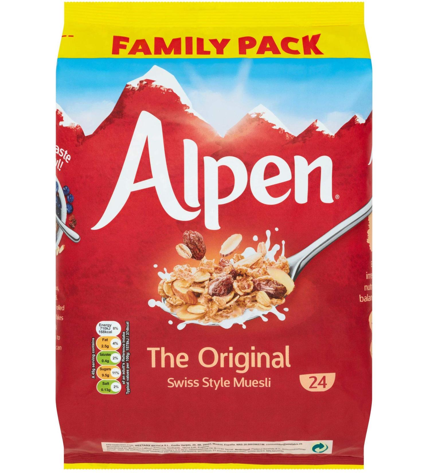 Alpen Original Swiss Recipe Muesli 1.1kg