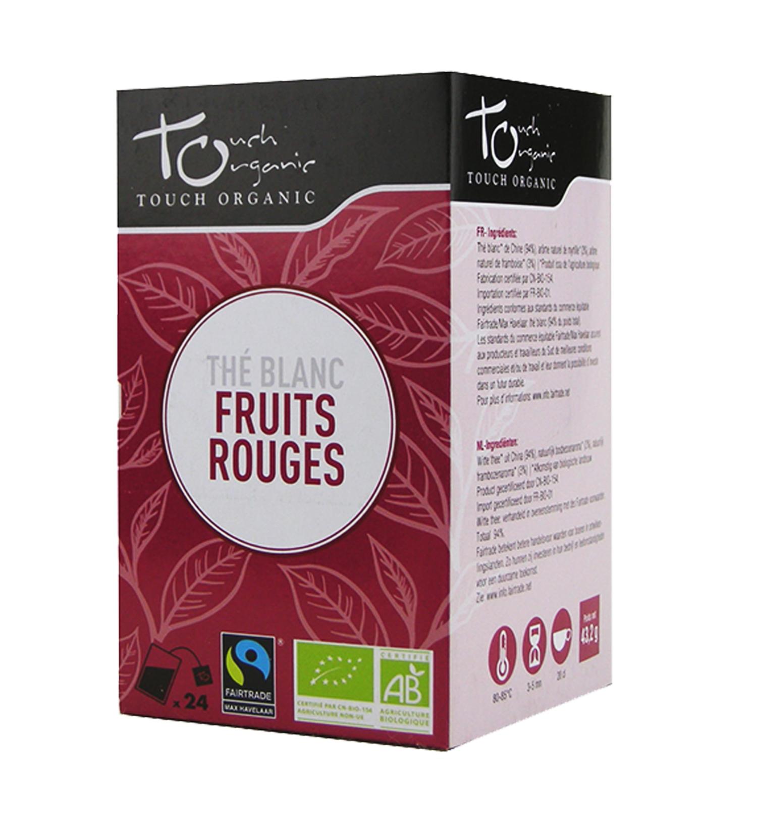  Touch Organic Touch Organic White Tea with Red Berries 24 Bags 43g - Organic - Buy Online on GoSupps.com
