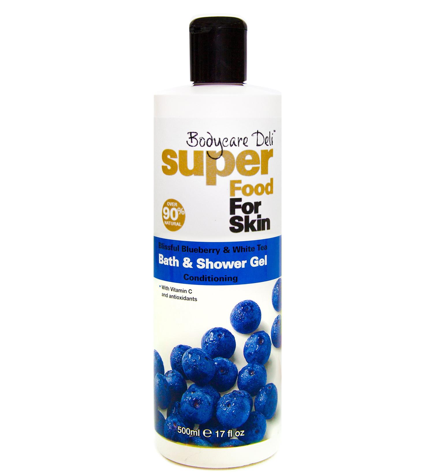 Bodycare Deli Super Food for Skin Blissful Bath and Shower Gel Blueberry/White Tea