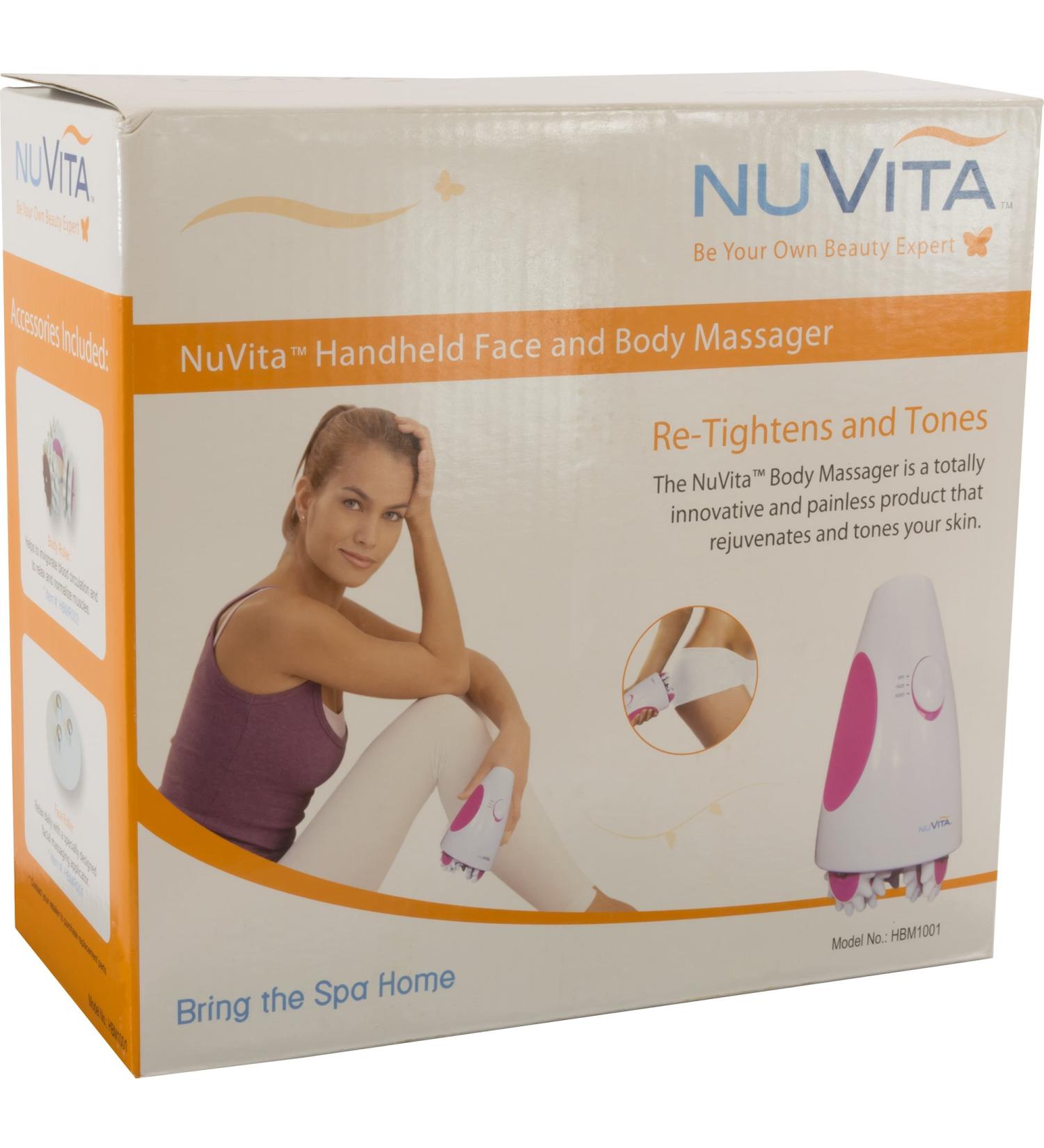 NuVita HBM1001 Handheld Face and Body Massager - Best International Shipping | Relaxation & Rejuvenation - Buy Online on GoSupps.com