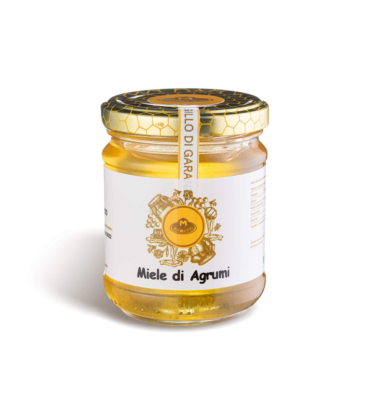 Moretti | Miel artisanal | Fabriqu en Calabre | Essences diverses | Emballage en verre 250g (Agrumes 1) - Buy Online on GoSupps.com