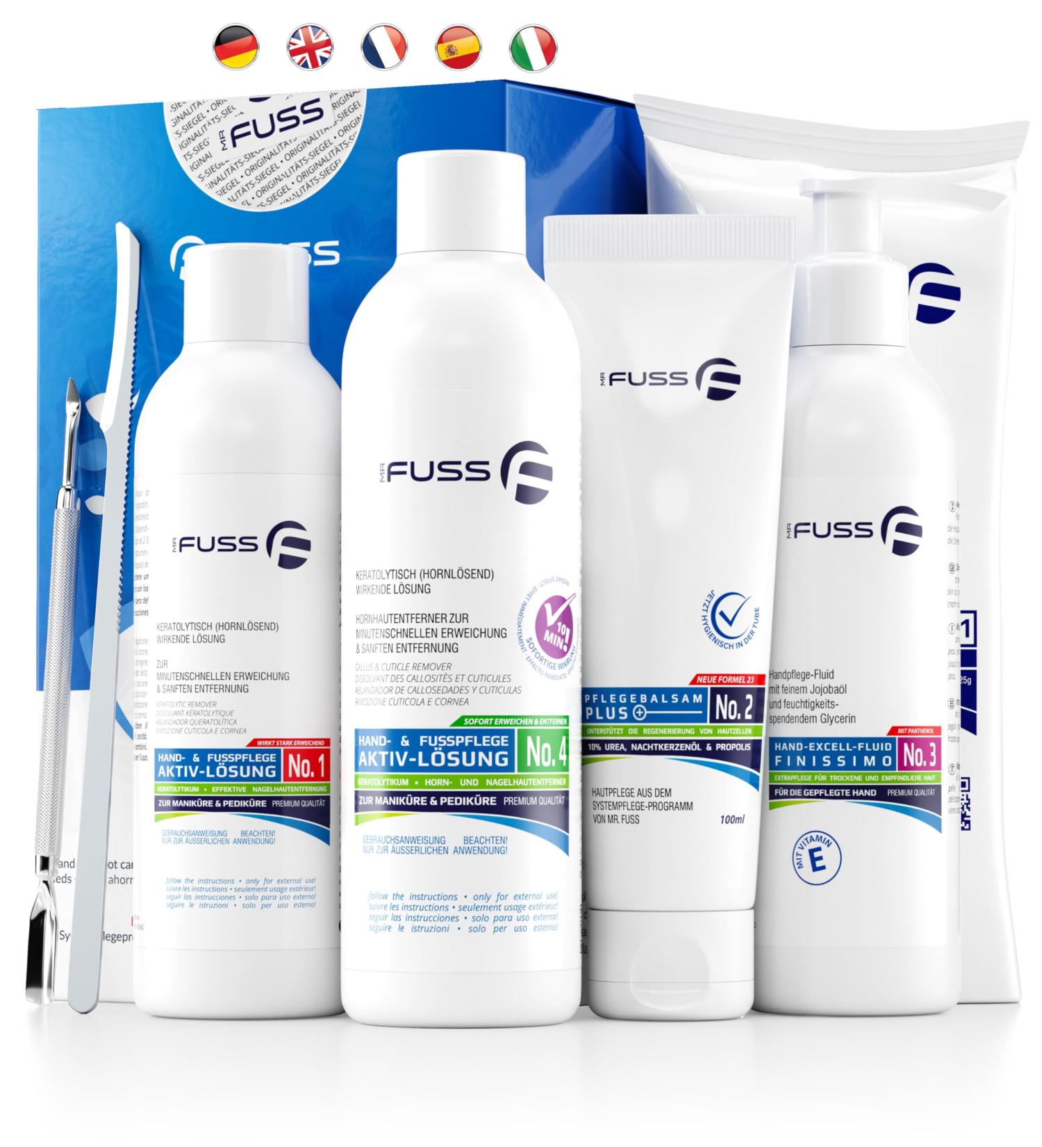 Mr. Fuss Starter Kit 7-Piece - Excell Callus Remover System & Manicure Essentials | Gentle and Effective International Shipping - Buy Online on GoSupps.com