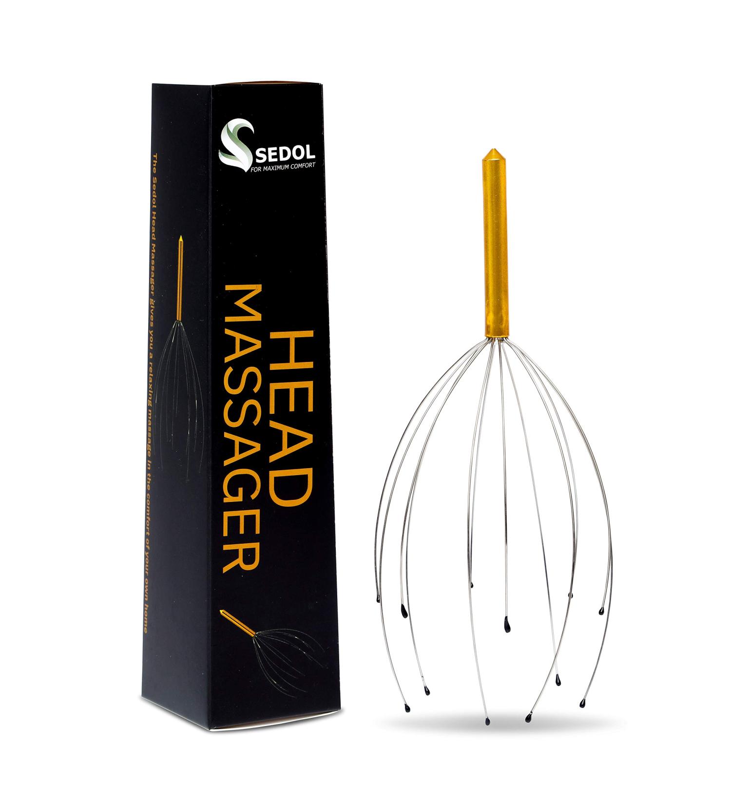 SEDOL Head Massager | Portable Scalp Massage Device for Stress Relief & Hair Growth Stimulation - Shop Internationally - Buy Online on GoSupps.com