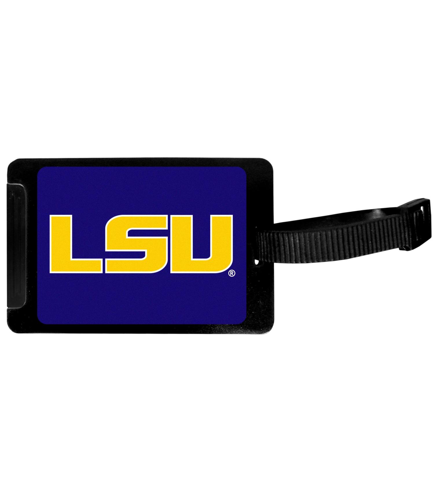 Siskiyou Sports Unisex NCAA LSU Tigers Luggage Tag, Black, 3.25"