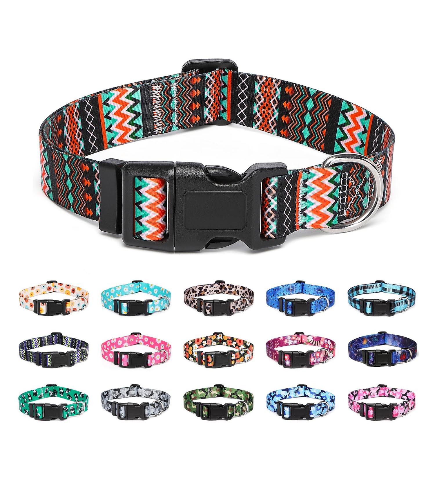 Suredoo Adjustable Dog Collar - Soft Nylon for Small & Medium Dogs - Comfort Fit (Regular Orange M: Neck 33-55 cm) - Buy Online on GoSupps.com