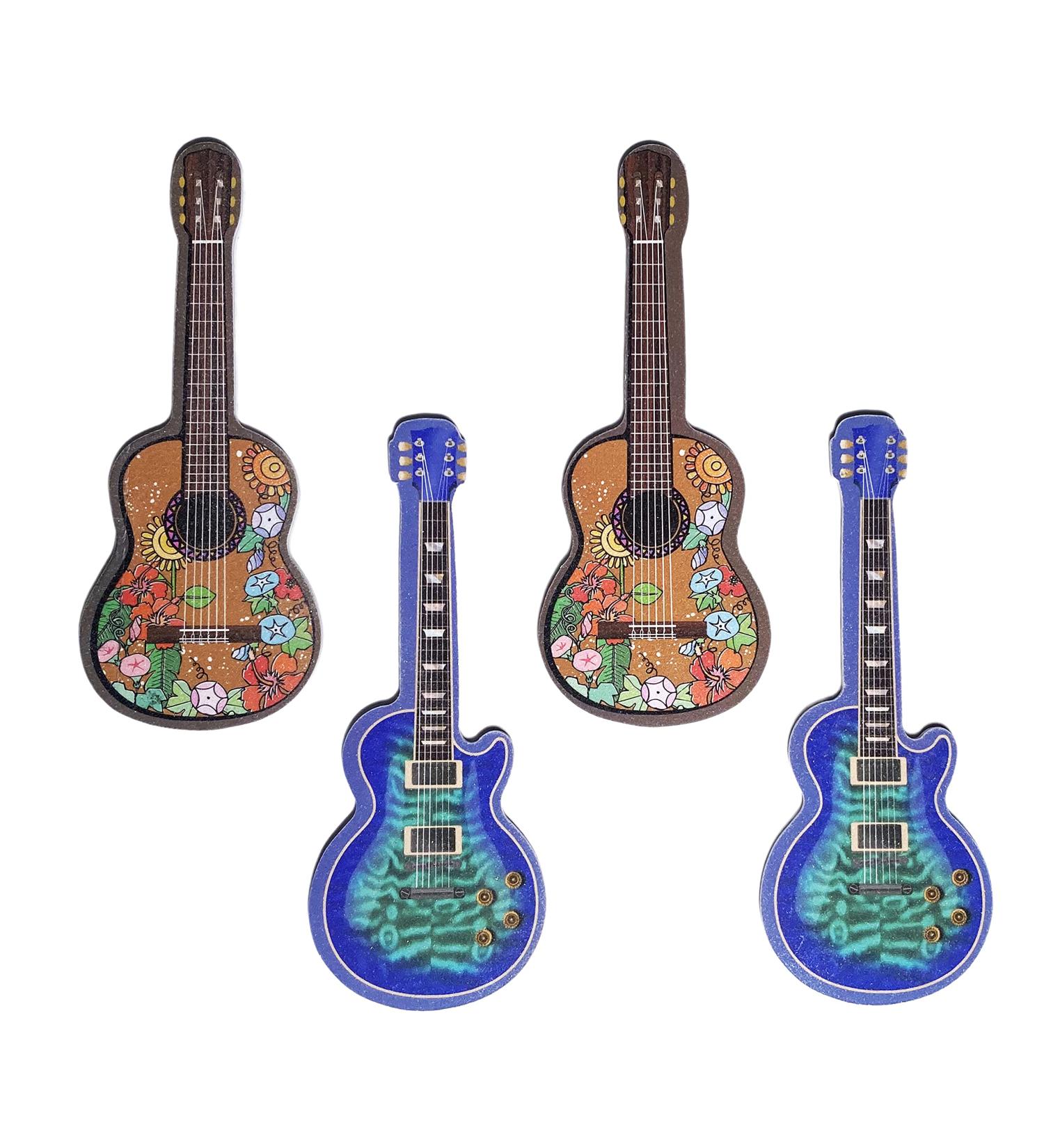2 Styles Guitar Shaped Nail Files (Pack of 4) - Double-Sided Emery Board 6 inches - Buy Online on GoSupps.com