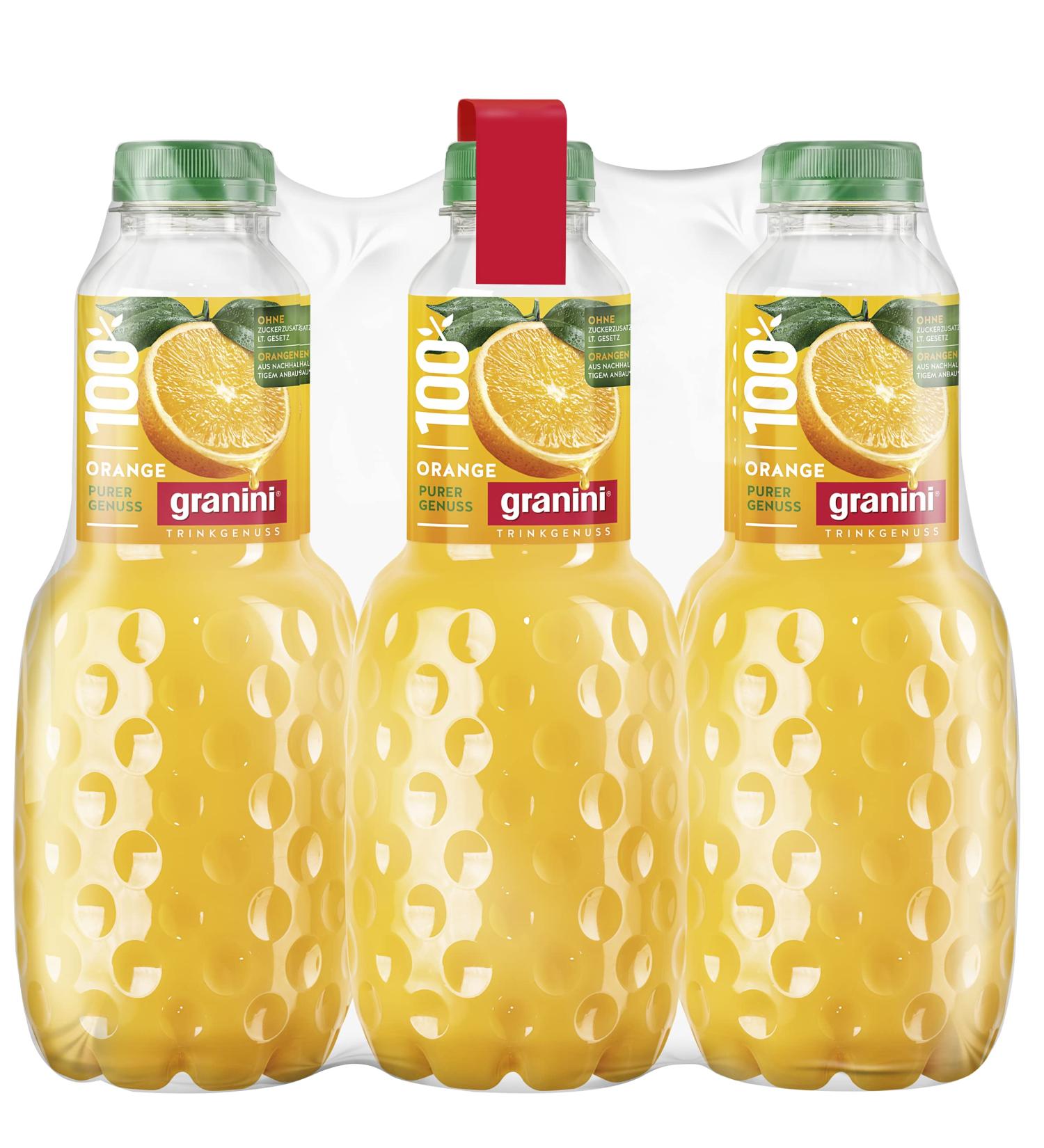 granini jus d'orange Pet Bouteille de pack of 6 x 1 L) - Buy Online on GoSupps.com